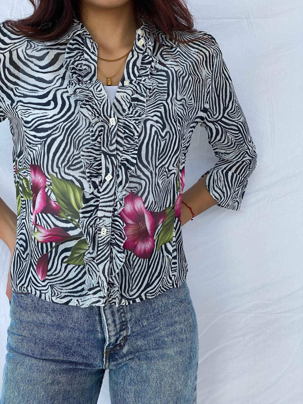 Vintage Y2K Apanage Shirt - Balagan Vintage Sheer Shirt 00s, 90s, sheer, sheer shirt, shirt, shirts