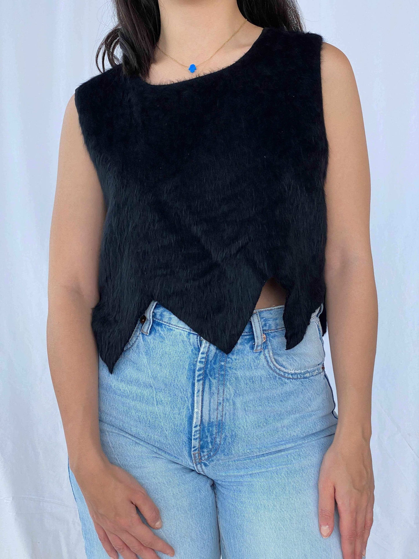 Vintage QBM Fashion Top - Balagan Vintage Sleeveless Top Batoul, cropped, sleeveless top