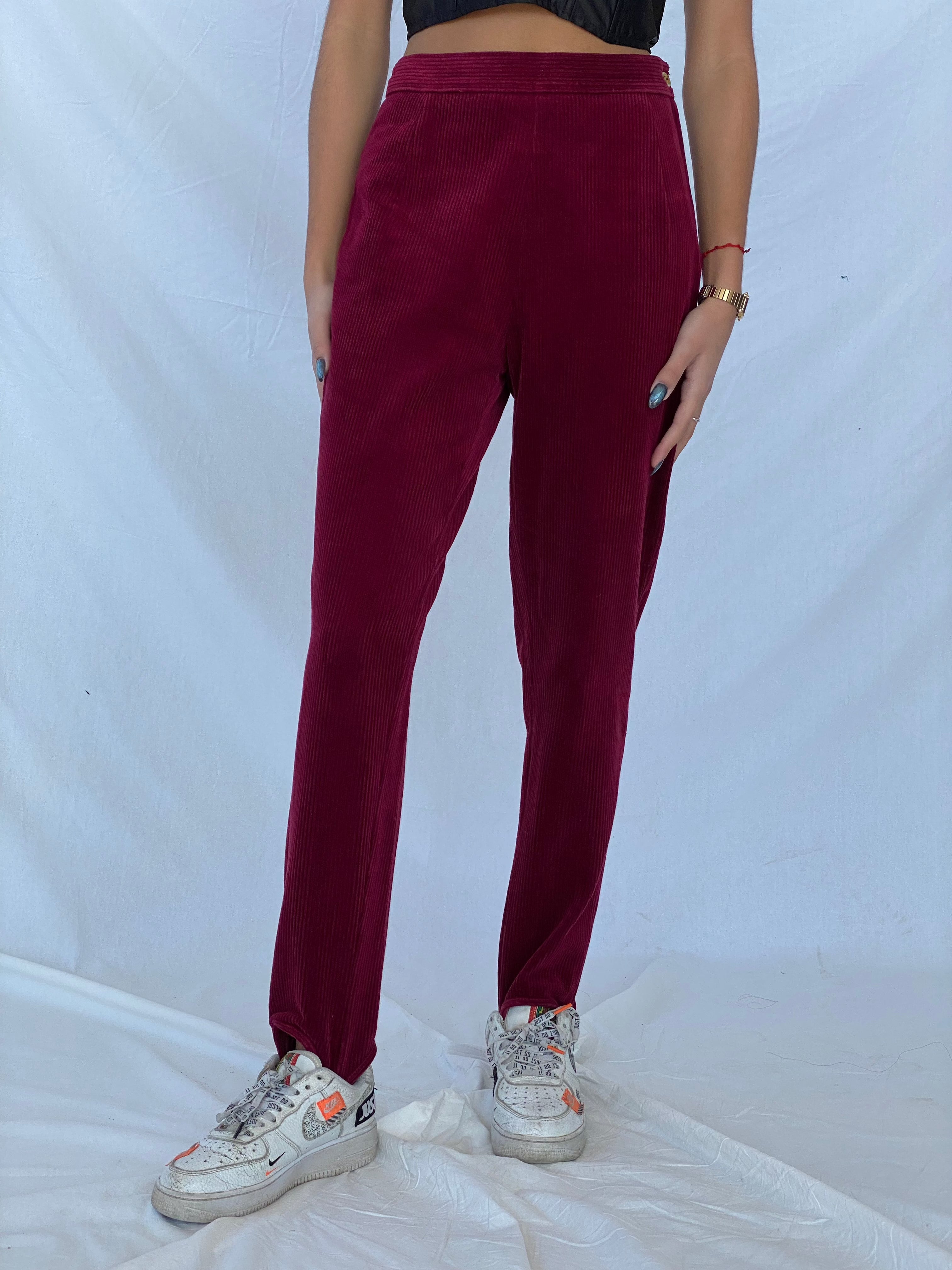 Vintage Victorian Garden Corduroy Pants - Balagan Vintage Corduroy Pants 90s, corduroy, corduroy pants, outerwear