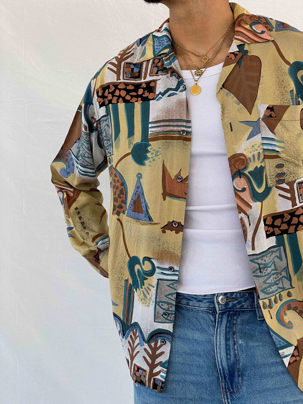 Vintage Angelo Litrico Shirt - Balagan Vintage Full Sleeve Shirt 00s, 90s, Abdullah, full sleeve shirt, men, NEW IN