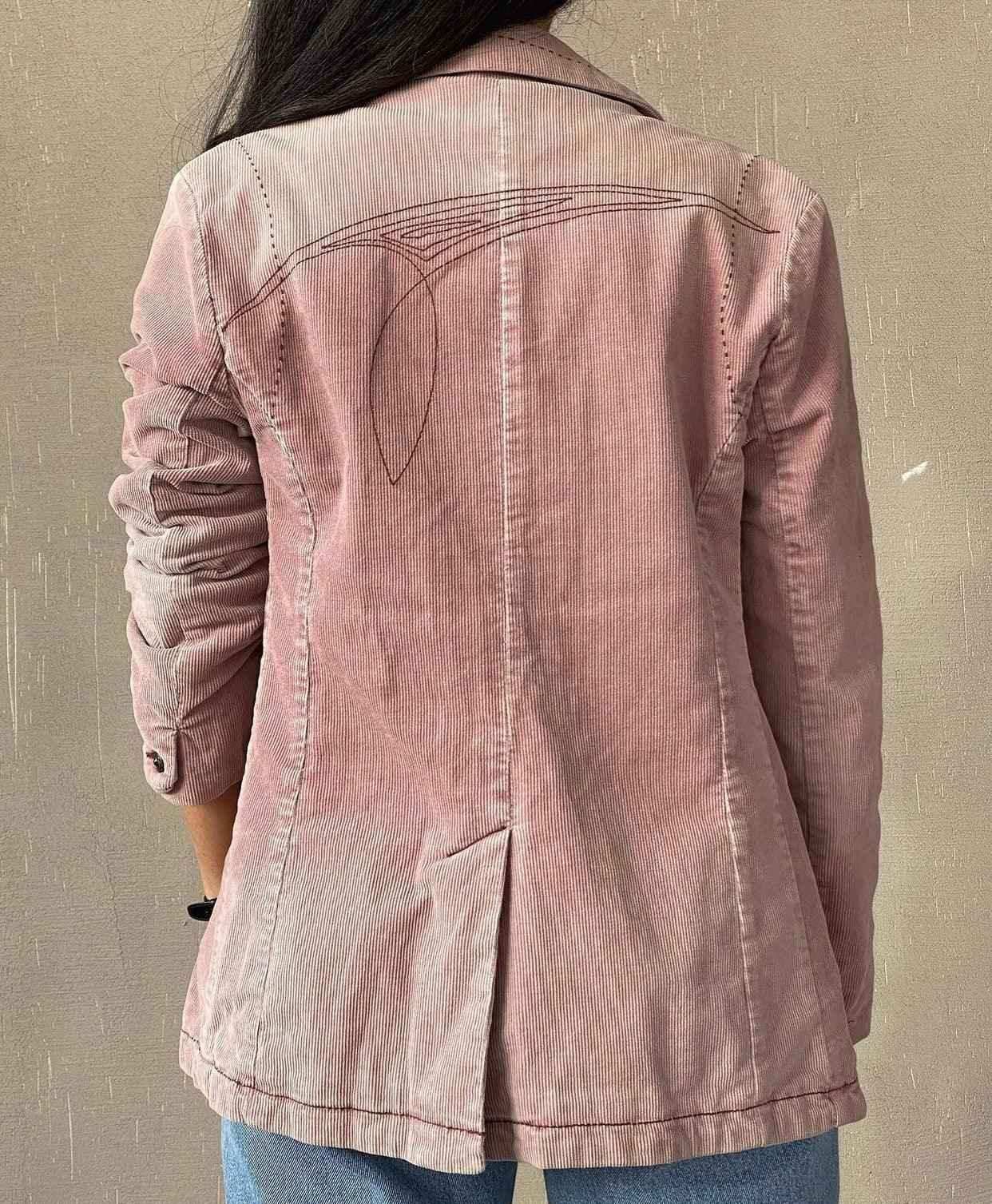 Vintage Y2K Tommy Hilfiger Denim Corduroy Blazer - Balagan Vintage Blazer 00s, blazer, corduroy blazer, denim, Tommy hilfiger, vintage, winter, women, Y2K