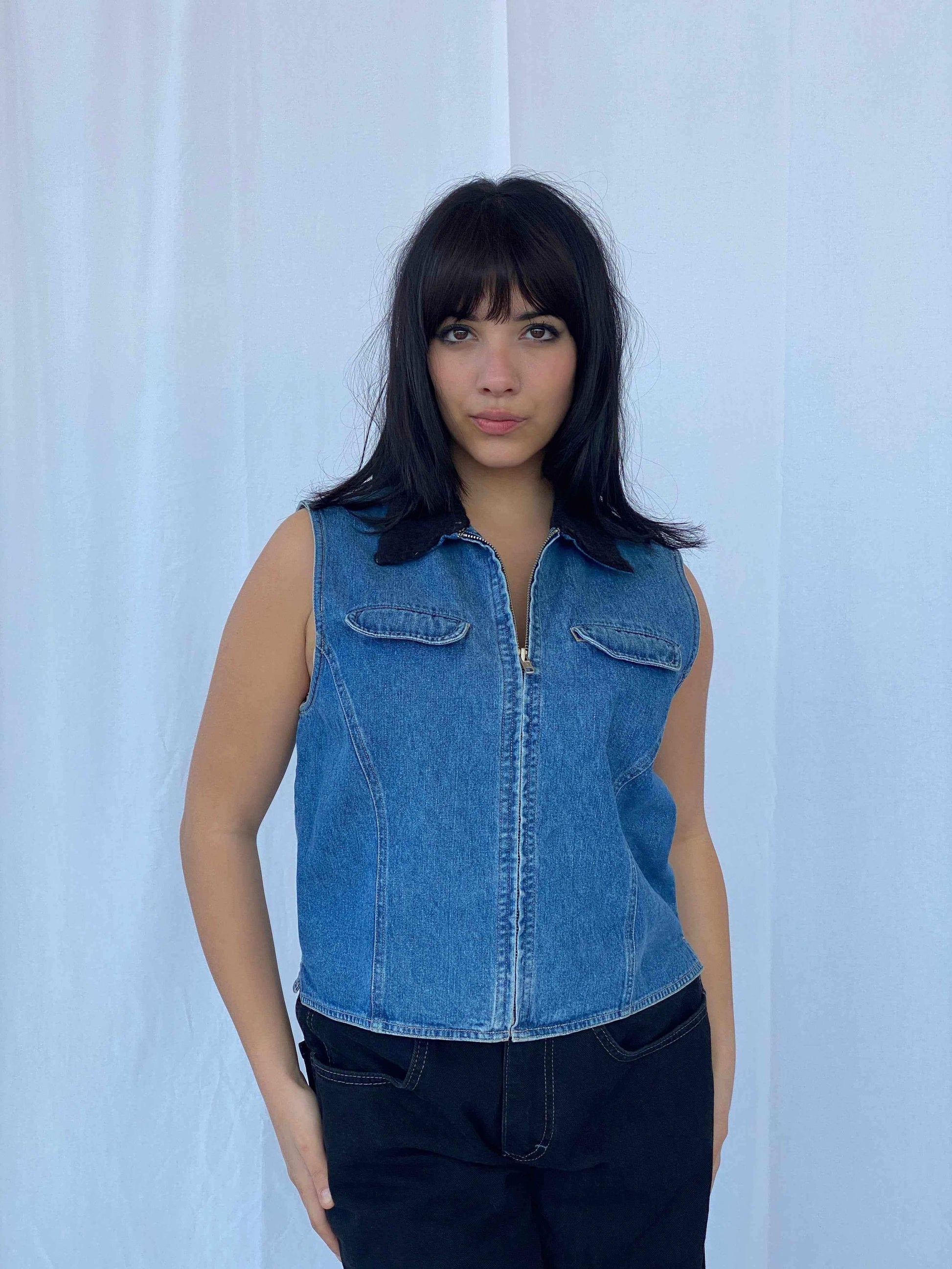 Vintage PHD Vest - Balagan Vintage Denim Vest 90s, denim, denim vest