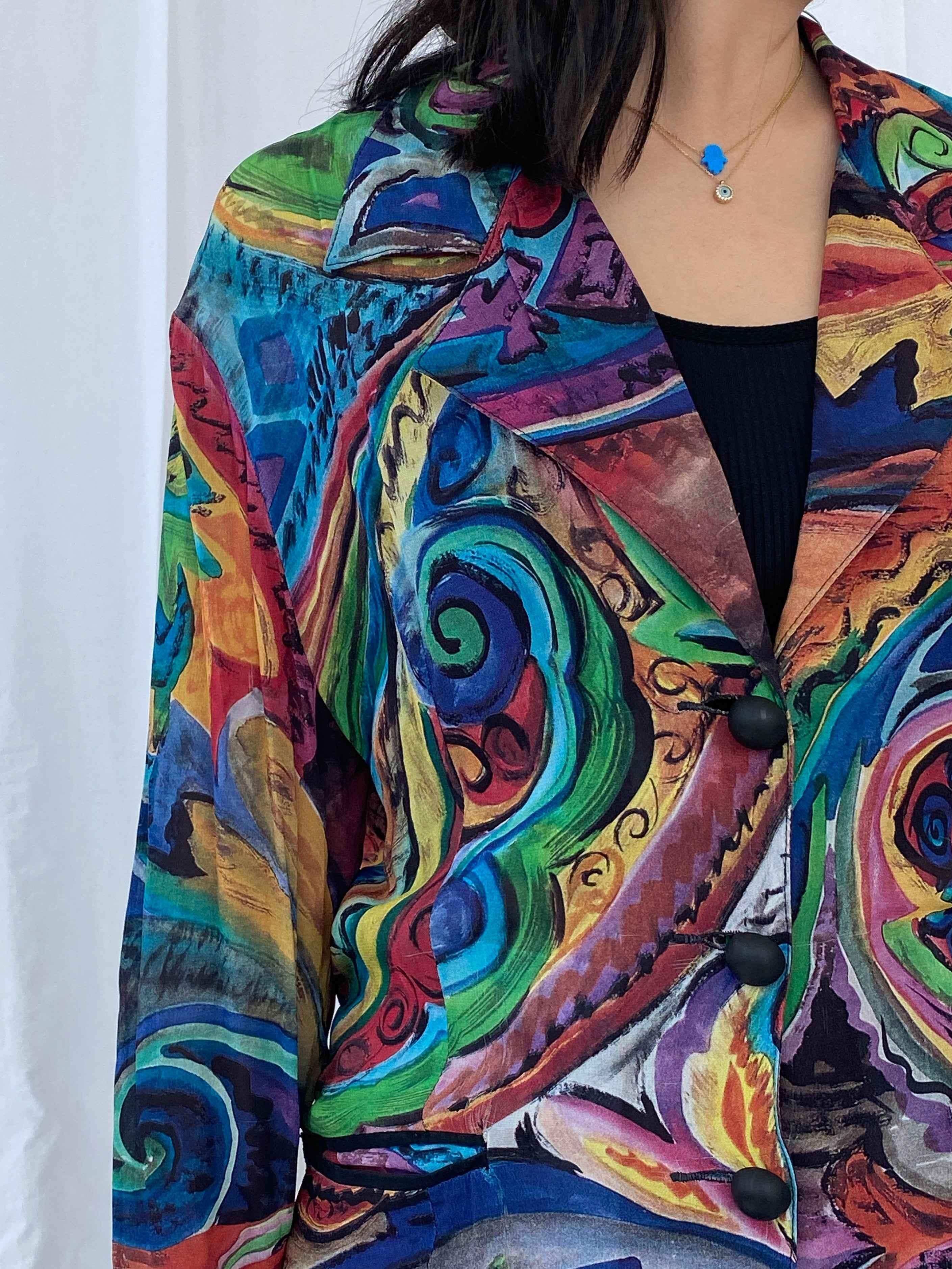 Vintage Printed Full Sleeve Shirt - Balagan Vintage Full Sleeve Shirt 90s, Batoul, full sleeve shirt, print, printed shirt