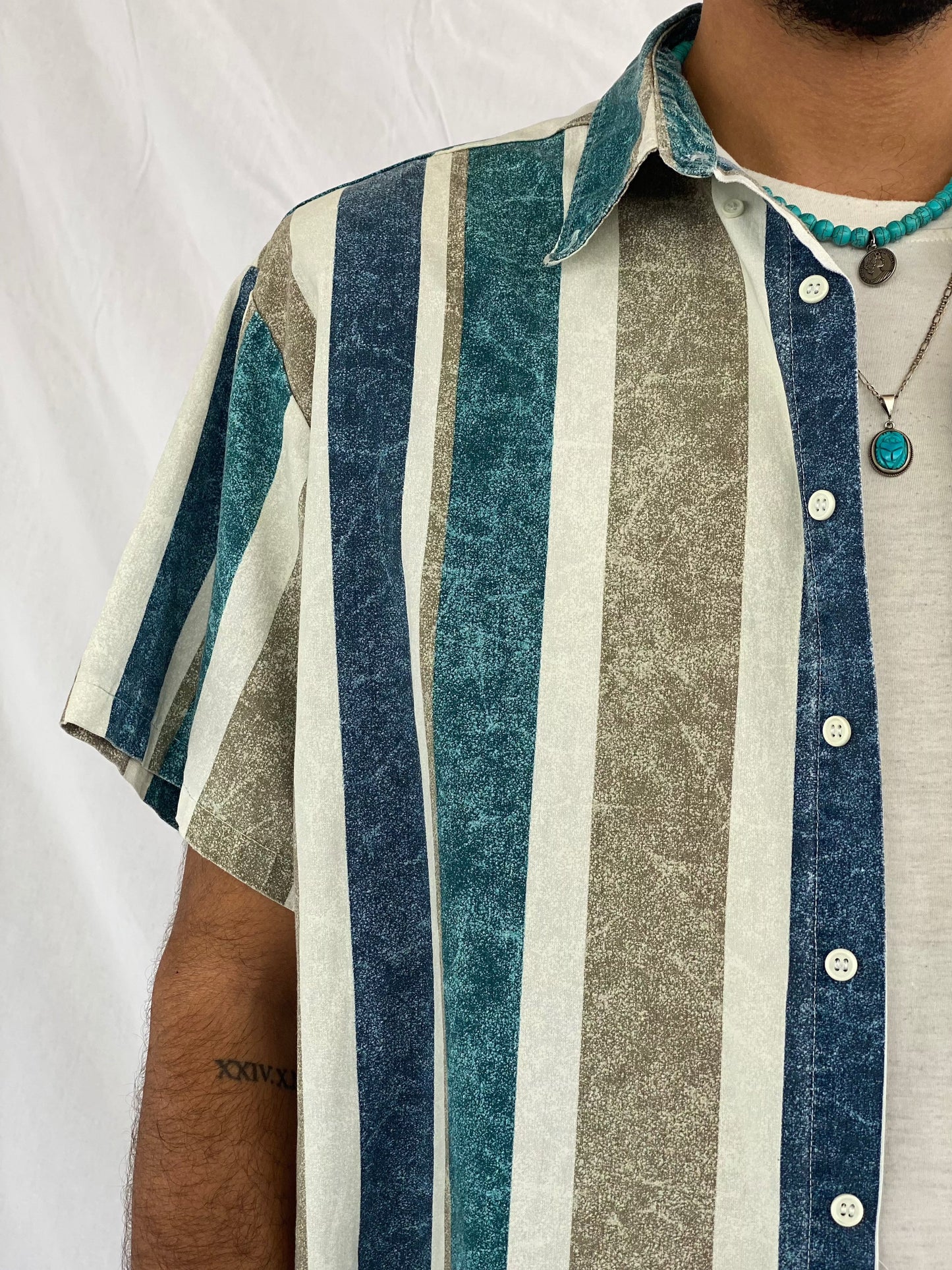 Vintage MAUI Trading Company Shirt - Balagan Vintage Half Sleeve Shirt graphic, half sleeve shirt, men, mens shirt, oversized, printed shirt, prints, retro, shirt, shirts, streetwear, striped shirt, stripes, summer prints, techno, techno wear, unisex, unisex shirts, vintage, women, women shirt