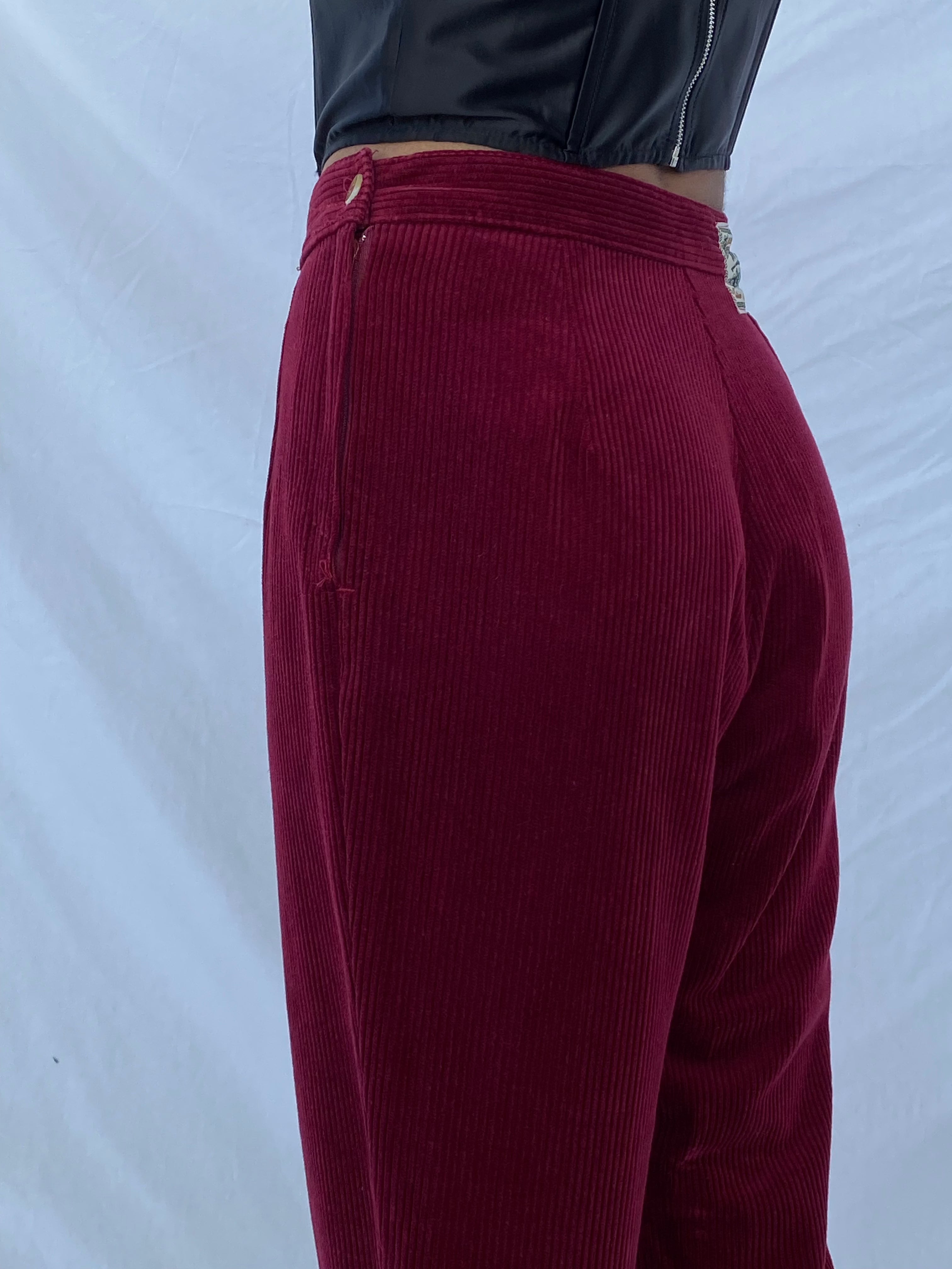 Vintage Victorian Garden Corduroy Pants - Balagan Vintage Corduroy Pants 90s, corduroy, corduroy pants, outerwear