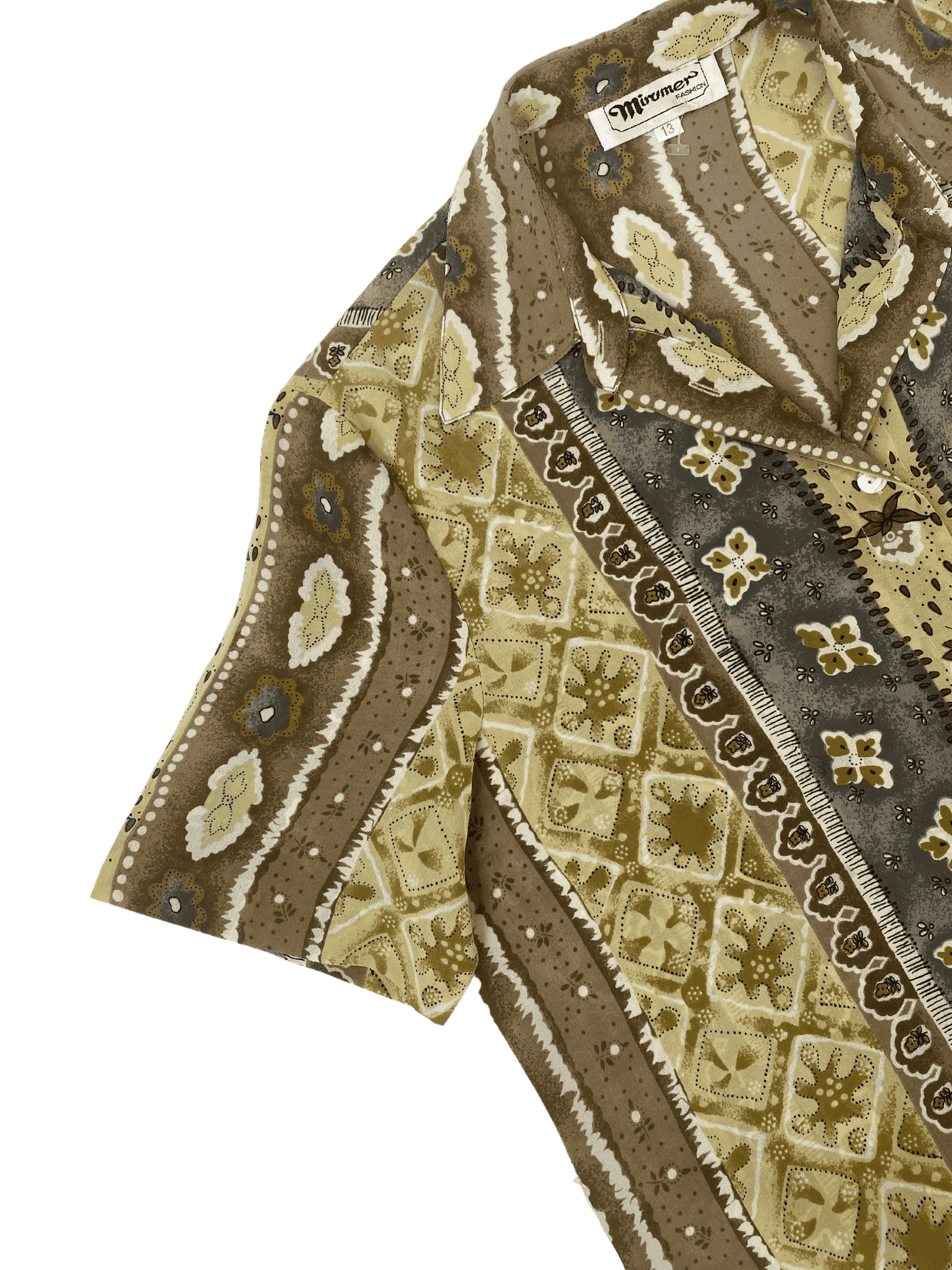 Vintage Mirumer Fashion Printed Shirt - Balagan Vintage Half Sleeve Shirt printed shirt, Rahmeh