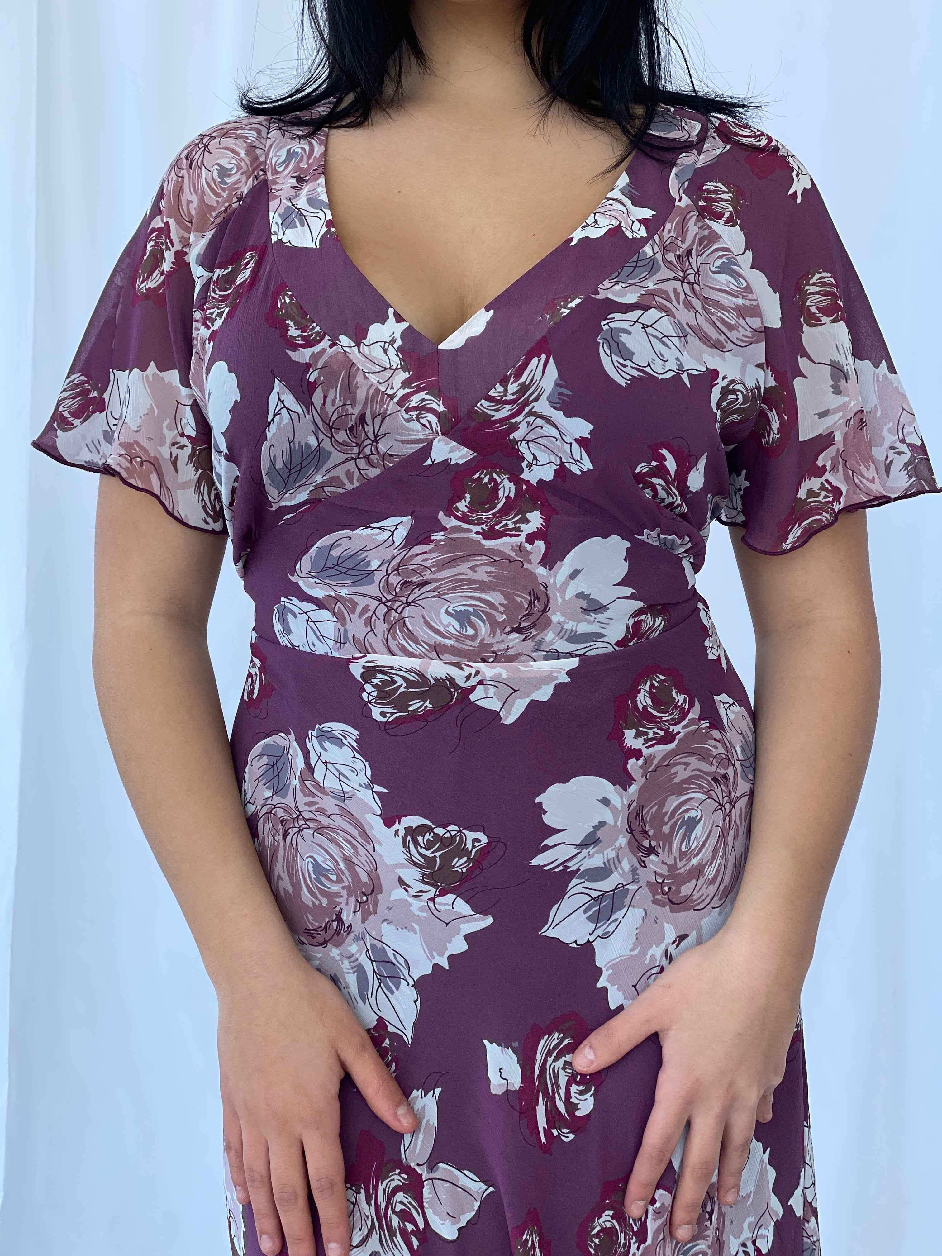 Vintage Y2K Bhs Dress - Balagan Vintage Midi Dress 00s, dress, maxi dress