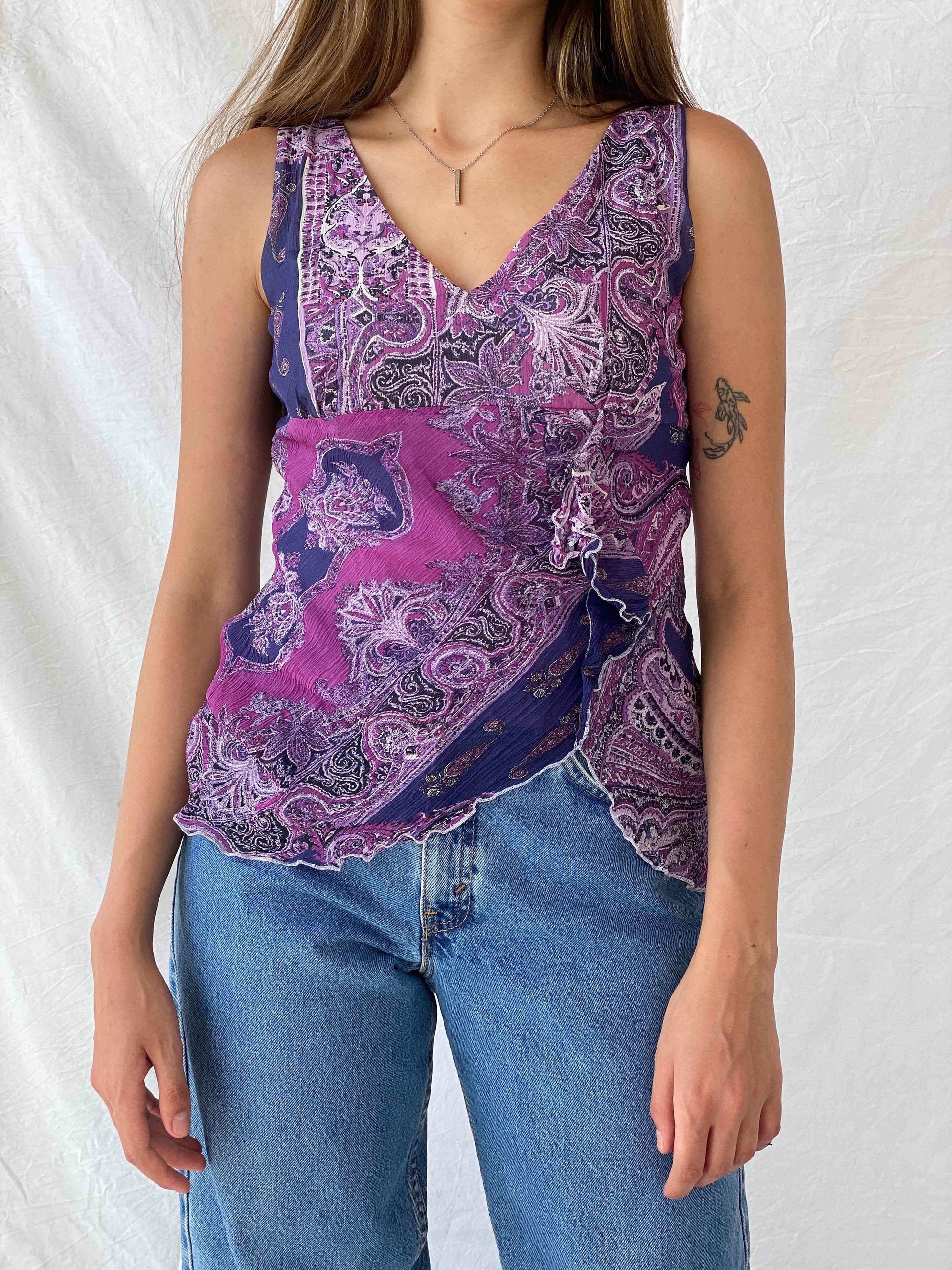 Y2K 123 Top - Balagan Vintage Sleeveless Top 00s, 90s, Mira