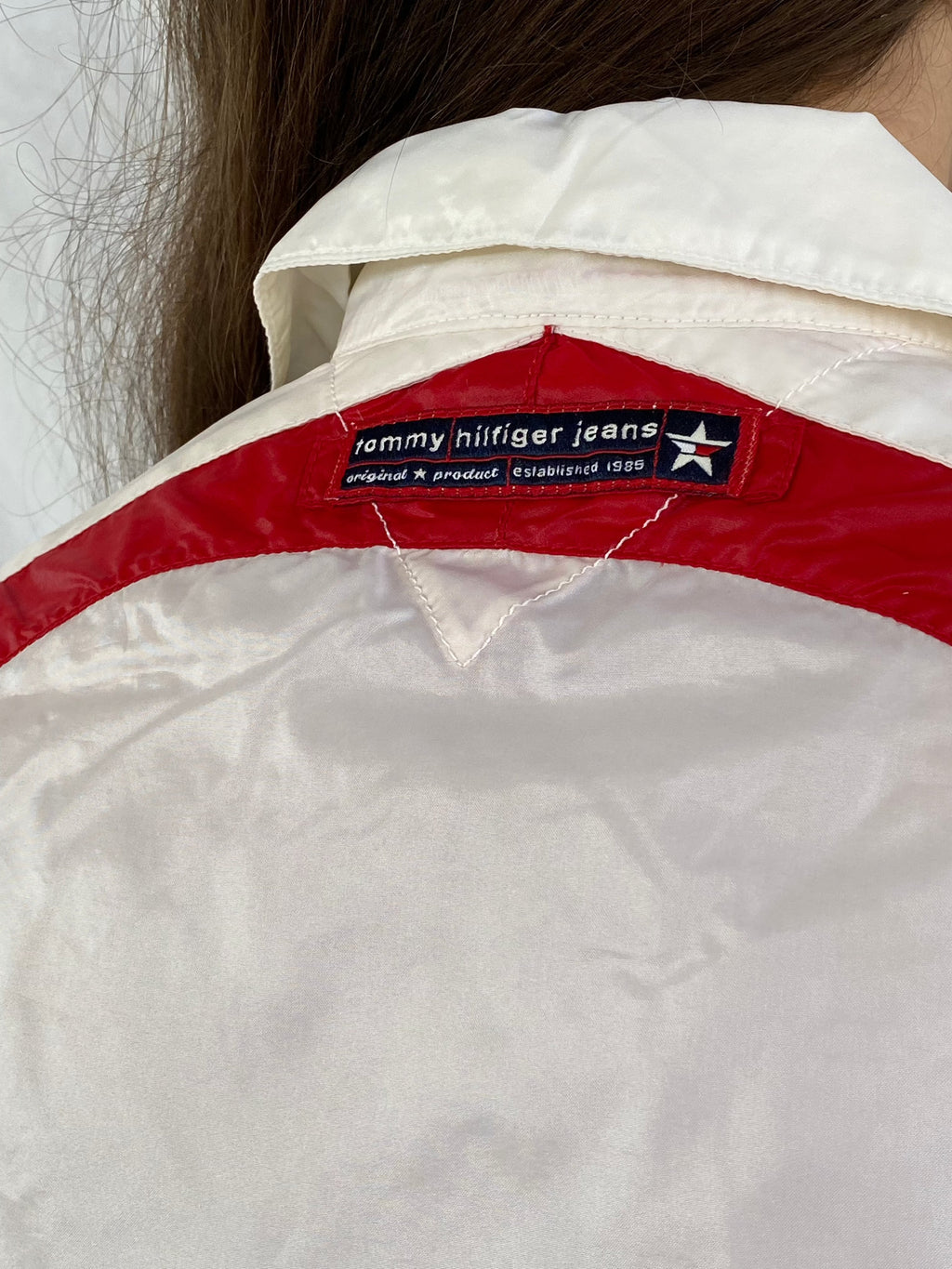 Tommy Jeans Windbreaker Jacket - Balagan Vintage Windbreaker Jacket 00s, outerwear, Tommy hilfiger, Tommy jeans, vintage, vintage windbreaker, windbreaker, windbreaker jacket, women