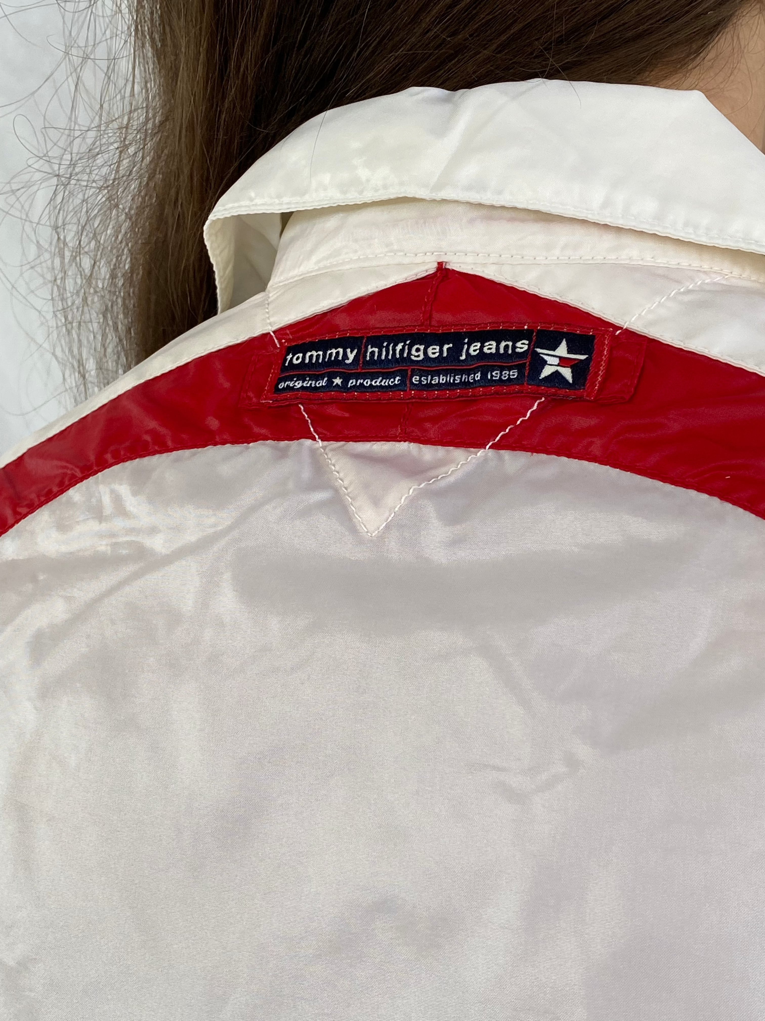 Tommy Jeans Windbreaker Jacket - Balagan Vintage Windbreaker Jacket 00s, outerwear, Tommy hilfiger, Tommy jeans, vintage, vintage windbreaker, windbreaker, windbreaker jacket, women