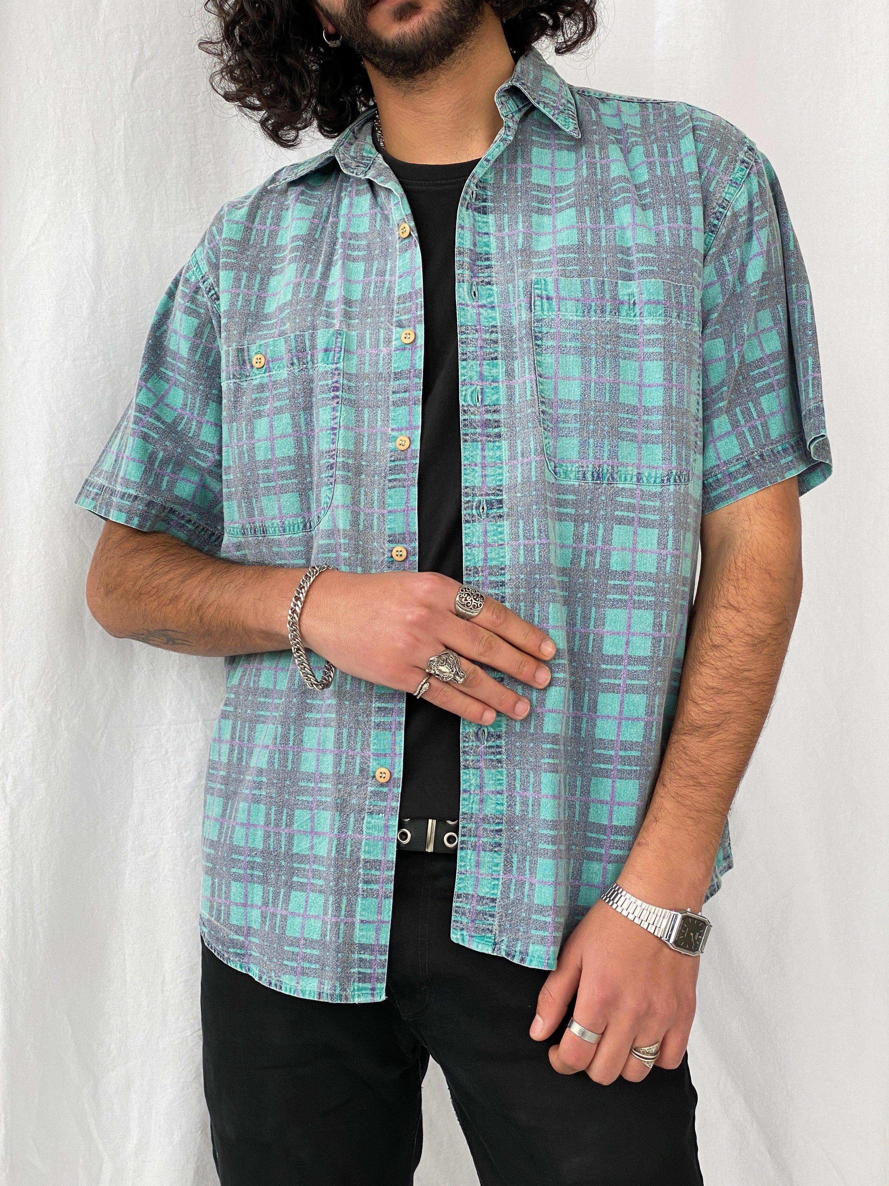 Vintage Next Original Printed Shirt - Balagan Vintage Half Sleeve Shirt 90s, half sleeve shirt, men, printed shirt