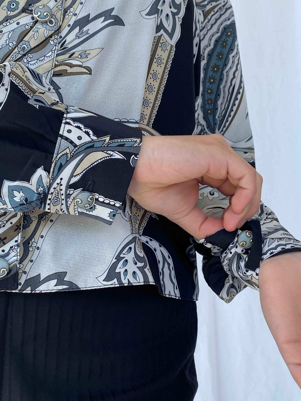 Vintage Printed Shirt - Balagan Vintage Full Sleeve Shirt 90s, full sleeve shirt, printed shirt