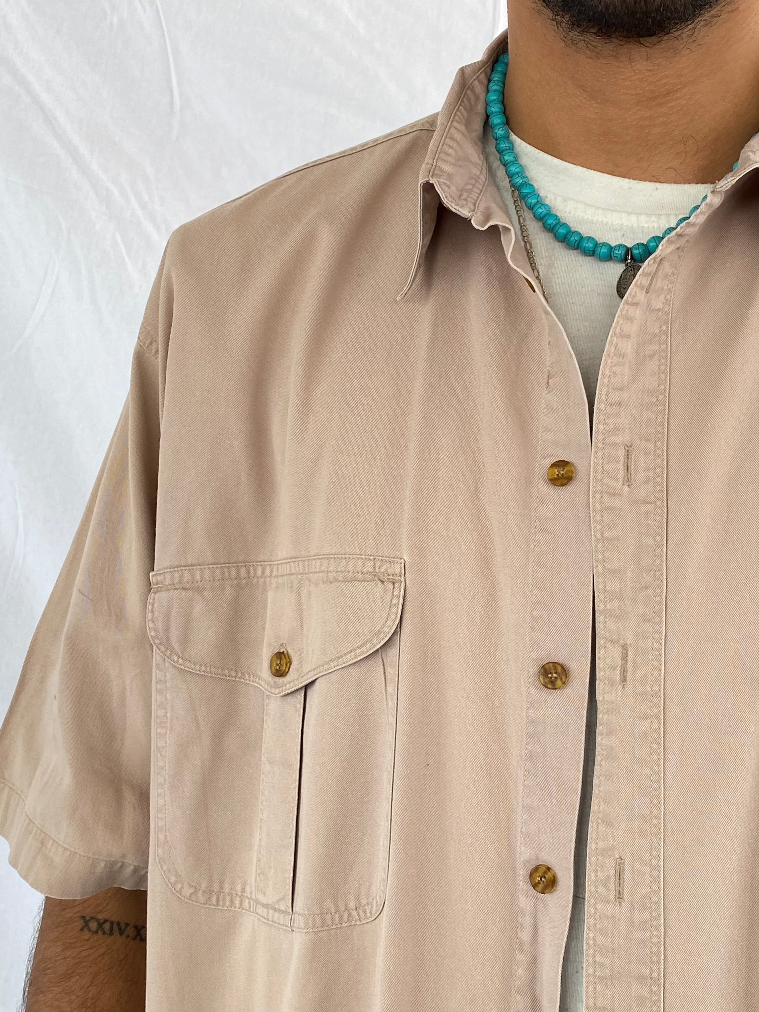 Vintage Docker’s by Levi’s Shirt - Balagan Vintage Half Sleeve Shirt 90s, half sleeve shirt, levis, men, Saif, shirt