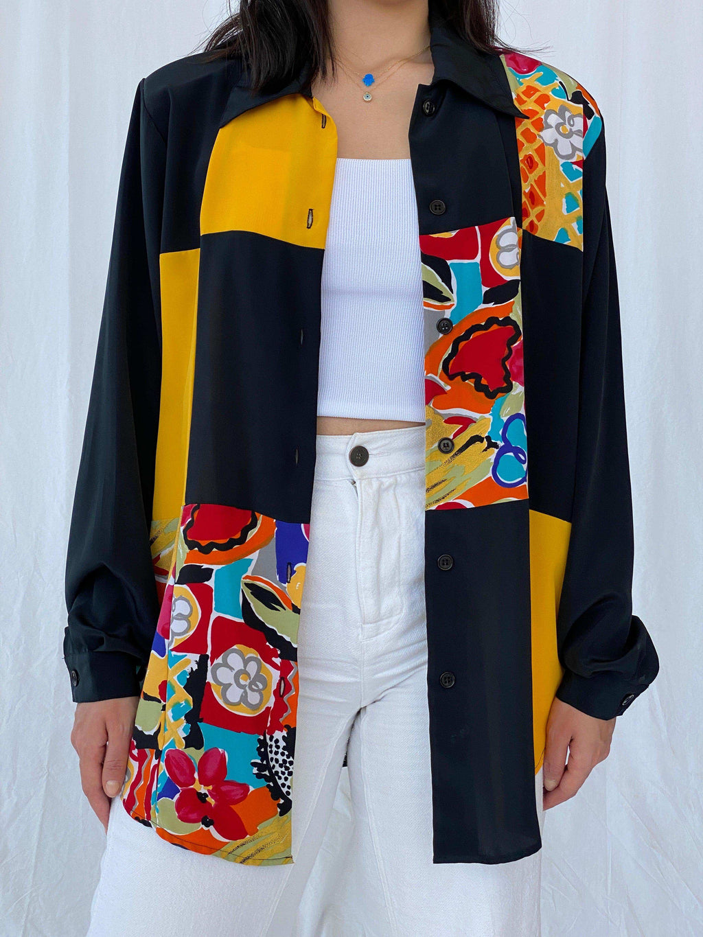 Vintage New Fast Printed Shirt - Balagan Vintage Full sleeve Shirt 90s, Batoul, full sleeve shirt, printed shirt