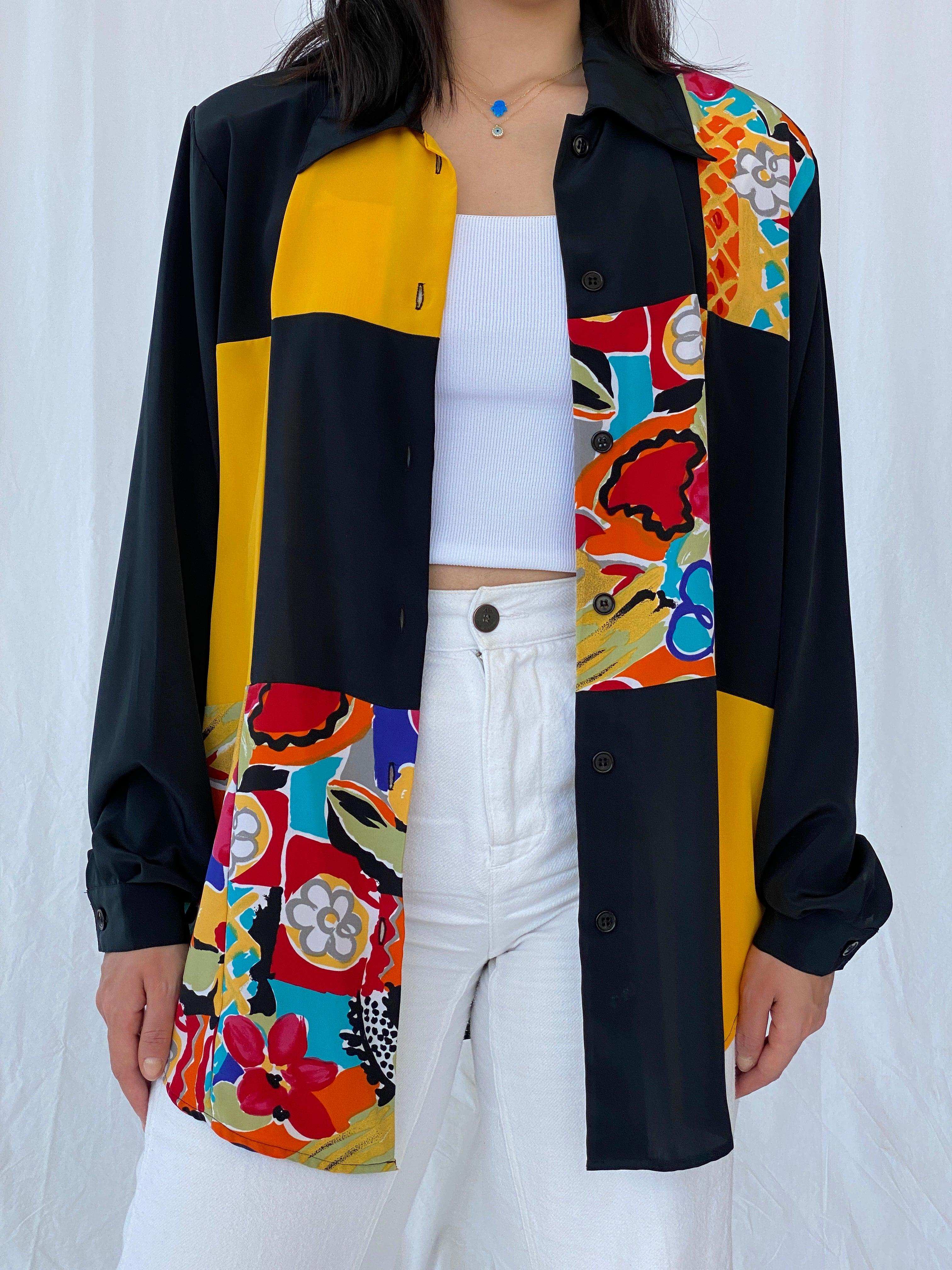 Vintage New Fast Printed Shirt - Balagan Vintage Full sleeve Shirt 90s, Batoul, full sleeve shirt, printed shirt