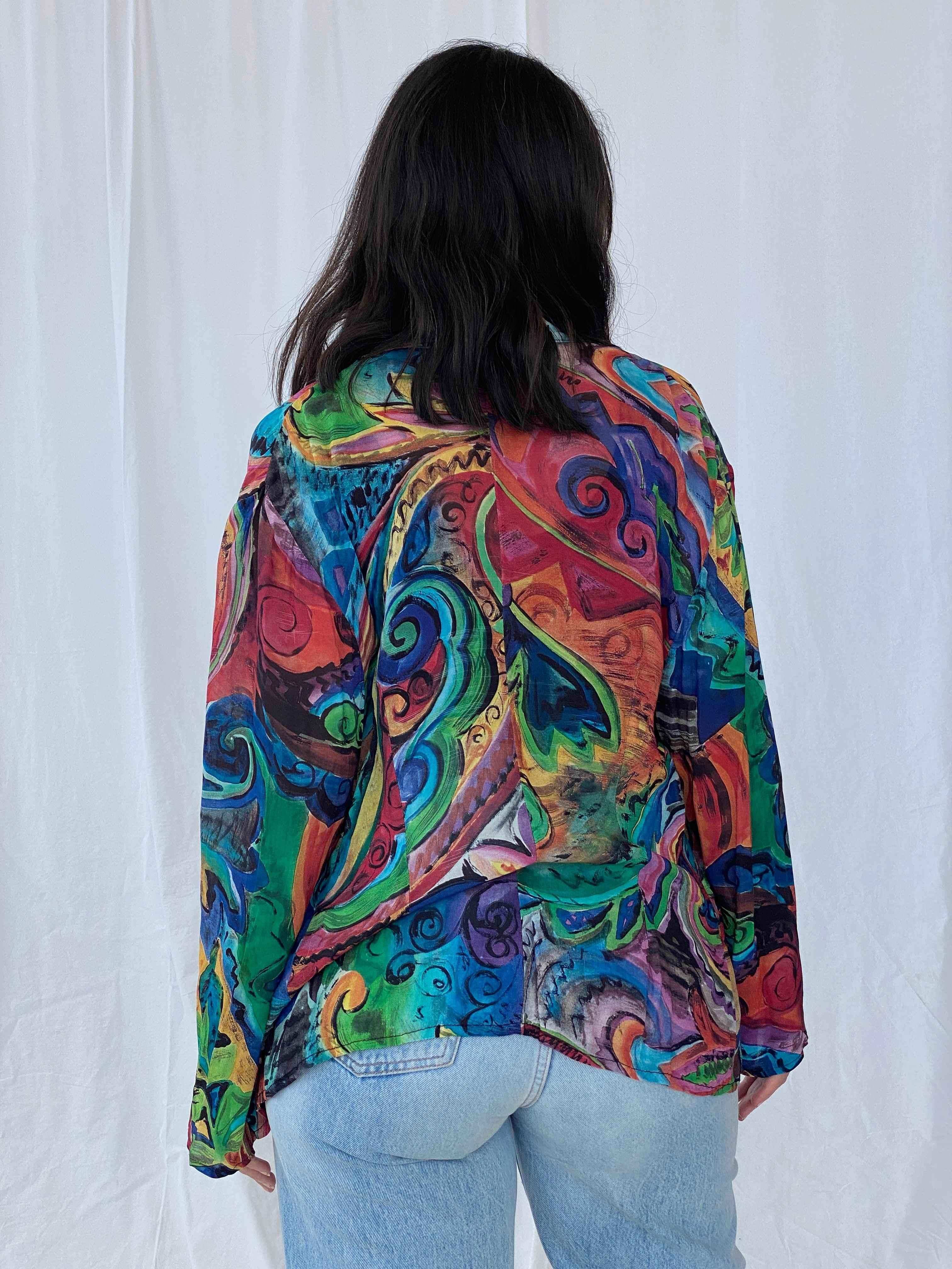 Vintage Printed Full Sleeve Shirt - Balagan Vintage Full Sleeve Shirt 90s, Batoul, full sleeve shirt, print, printed shirt