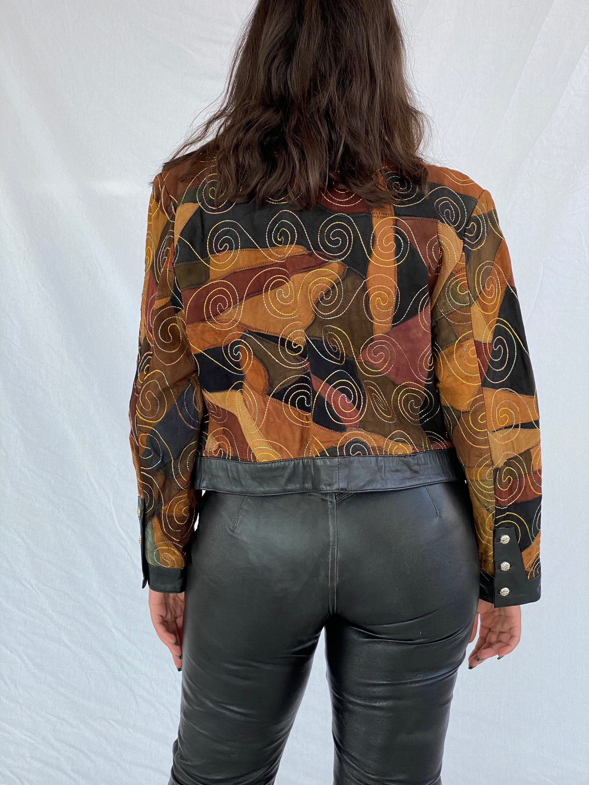 Vintage 80s GIORGIO MOBIANI Leather Jacket - Balagan Vintage Leather Jacket 80s, 90s, genuine leather, genuine leather jacket, leather, leather jacket, vintage, vintage jacket