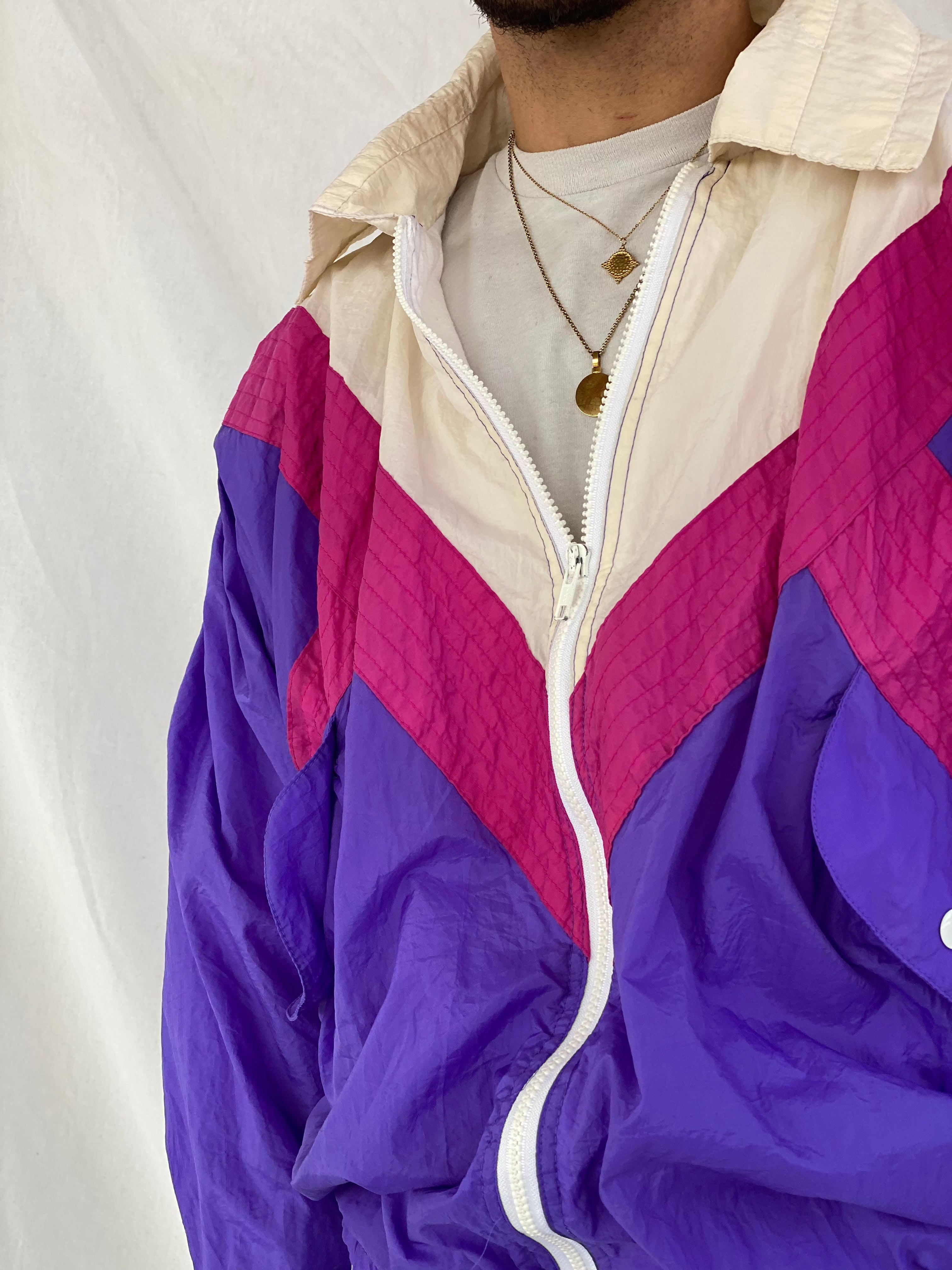 Vintage GITANO ACTIVEWEAR Windbreaker Jacket - Balagan Vintage Windbreaker Jacket multicolored, windbreaker, windbreaker jacket, winter