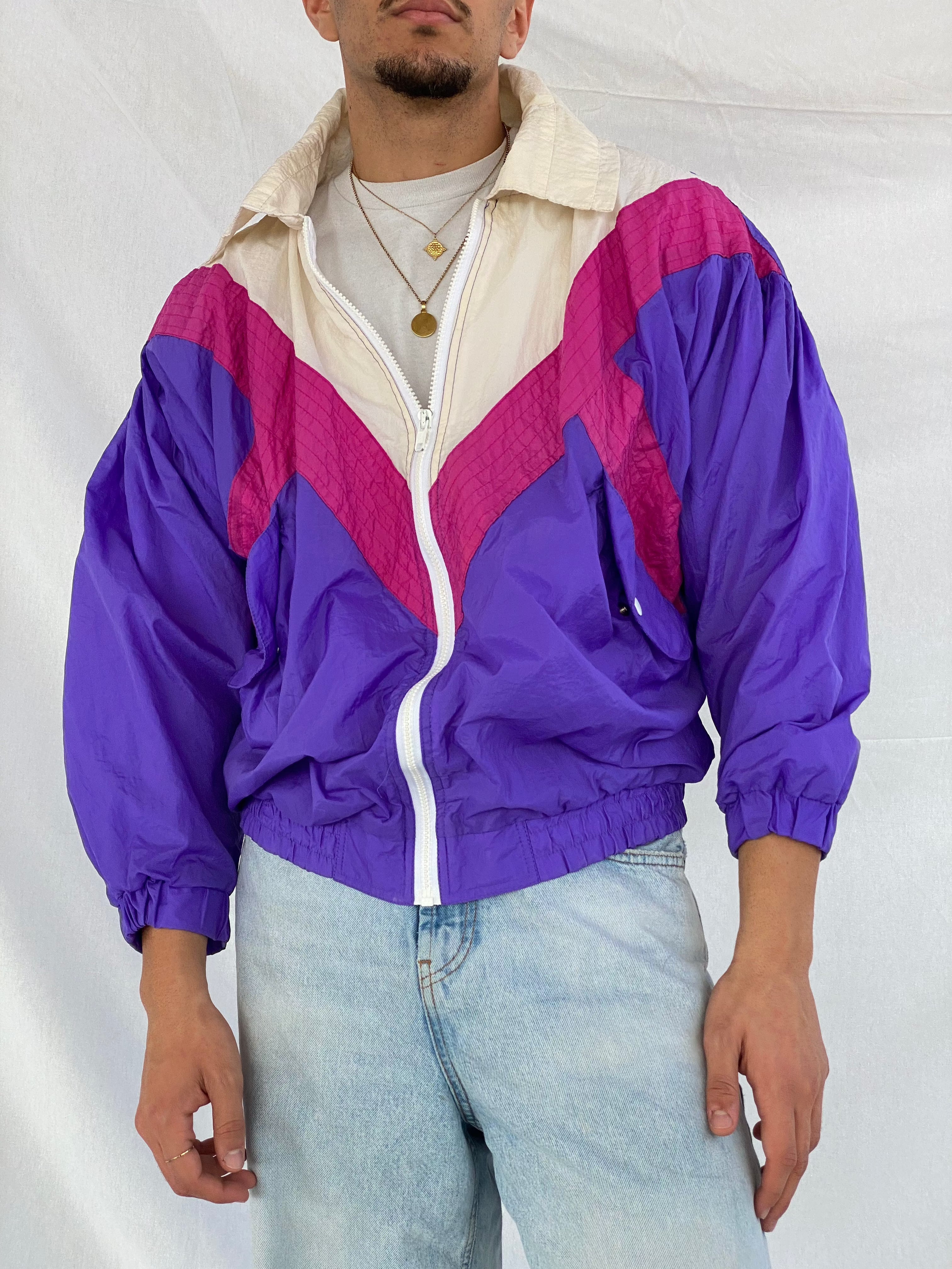 Vintage GITANO ACTIVEWEAR Windbreaker Jacket - Balagan Vintage Windbreaker Jacket multicolored, windbreaker, windbreaker jacket, winter