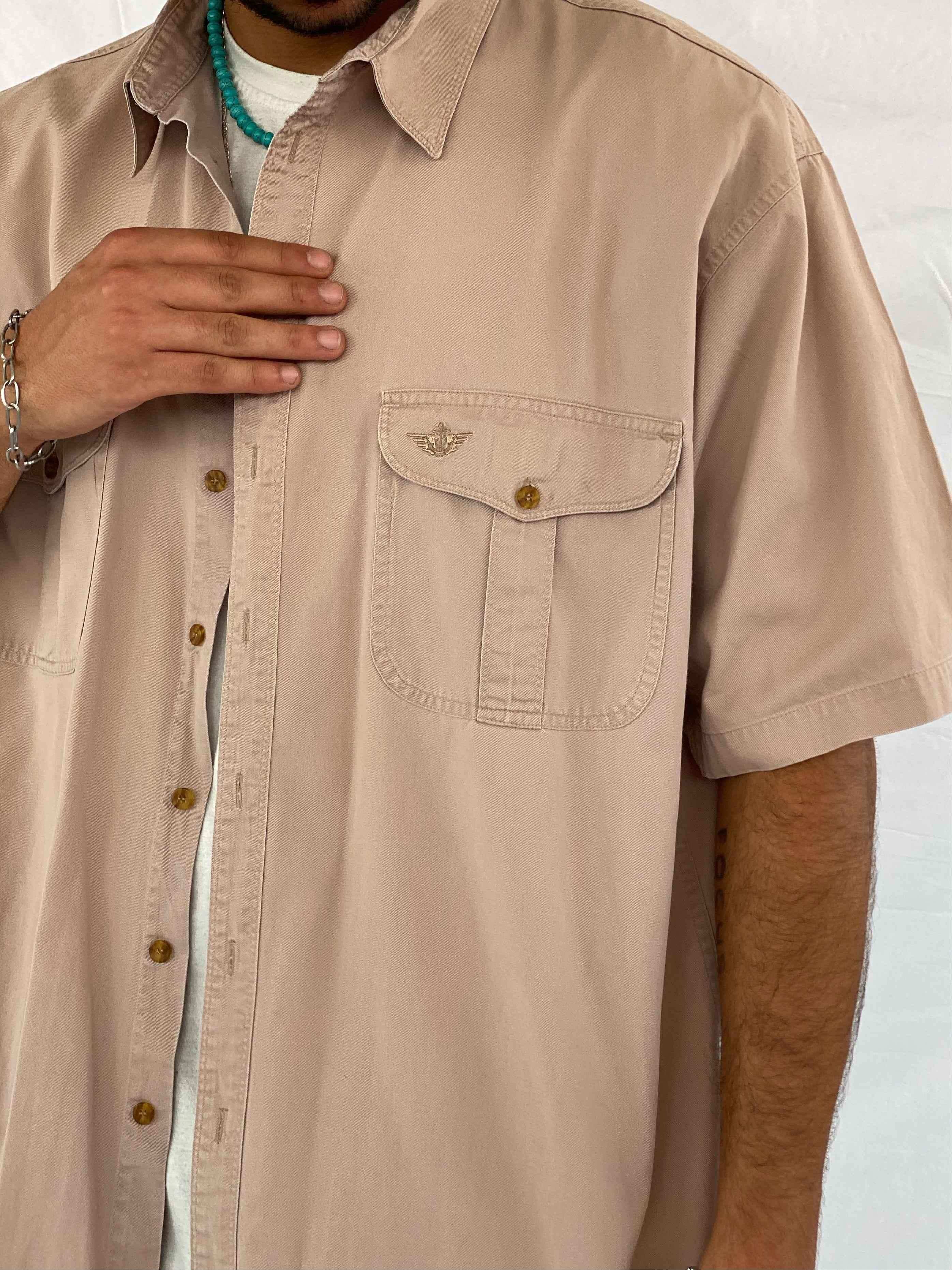 Vintage Docker’s by Levi’s Shirt - Balagan Vintage Half Sleeve Shirt 90s, half sleeve shirt, levis, men, Saif, shirt