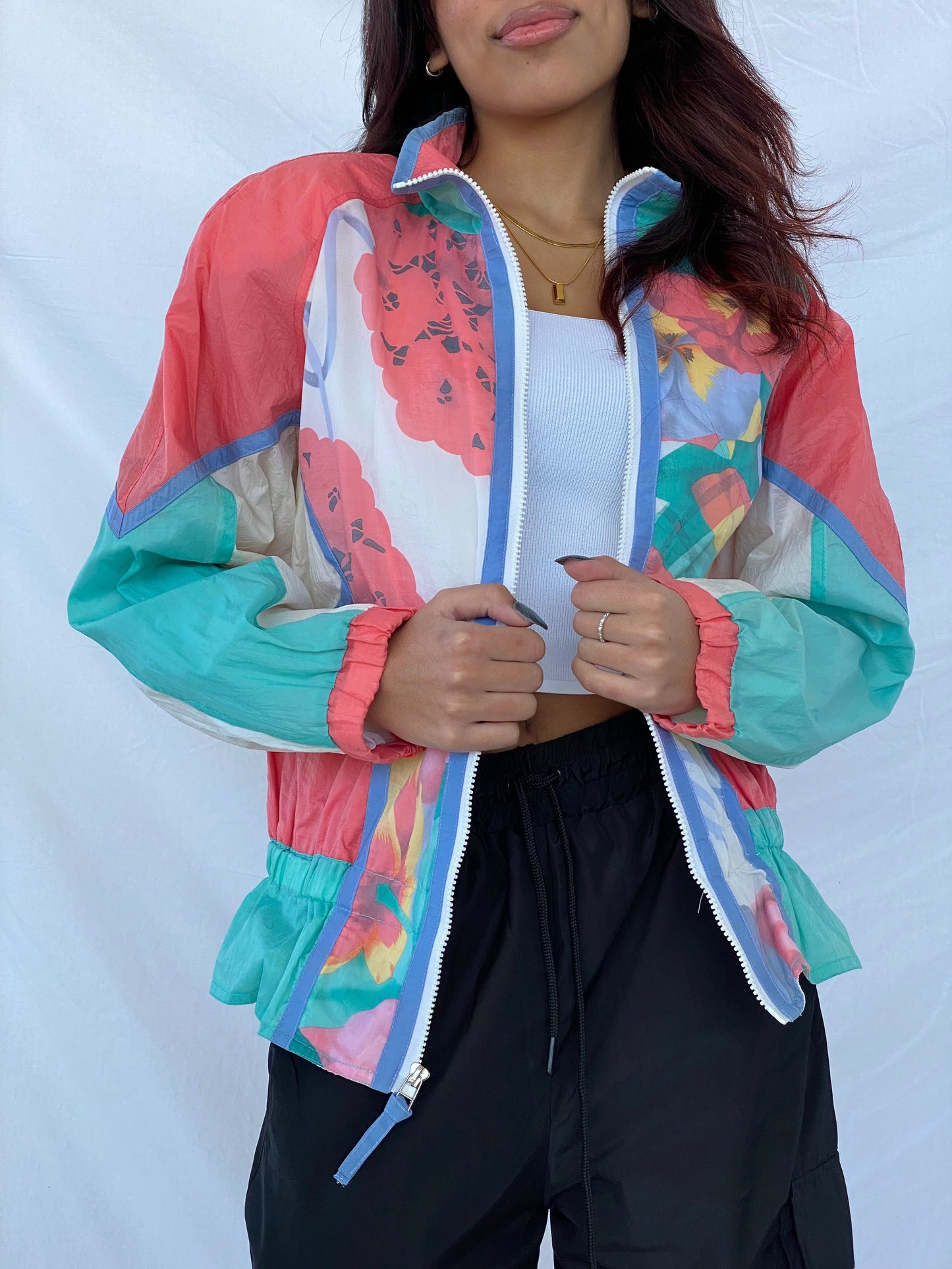 Vintage East West Windbreaker Jacket - Balagan Vintage Windbreaker Jacket 90s, jacket, nylon, outerwear, vintage, windbreaker, windbreaker jacket