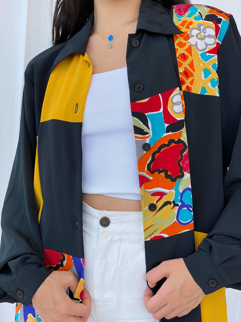 Vintage New Fast Printed Shirt - Balagan Vintage Full sleeve Shirt 90s, Batoul, full sleeve shirt, printed shirt