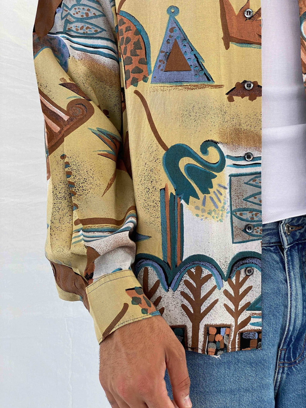 Vintage Angelo Litrico Shirt - Balagan Vintage Full Sleeve Shirt 00s, 90s, Abdullah, full sleeve shirt, men, NEW IN