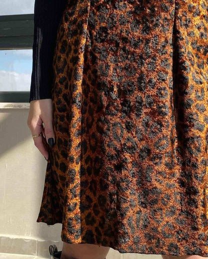 Vintage Emanuelle Colección Designer Dress - Balagan Vintage Velvet Dress 00s, animal print, dress, streetwear, velvet, velvet dress, vintage, vintage dress, winter, women, women dress