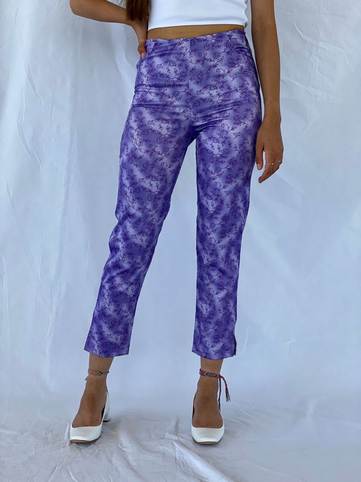 Vintage 90s Mary-Kate and Ashley Pants - Balagan Vintage Pants 00s, 90s, jeans, outerwear, pants, printed shorts, summer, summer prints, techno, techno wear, vintage, vintage pants, vintage prints, women pants, Y2K