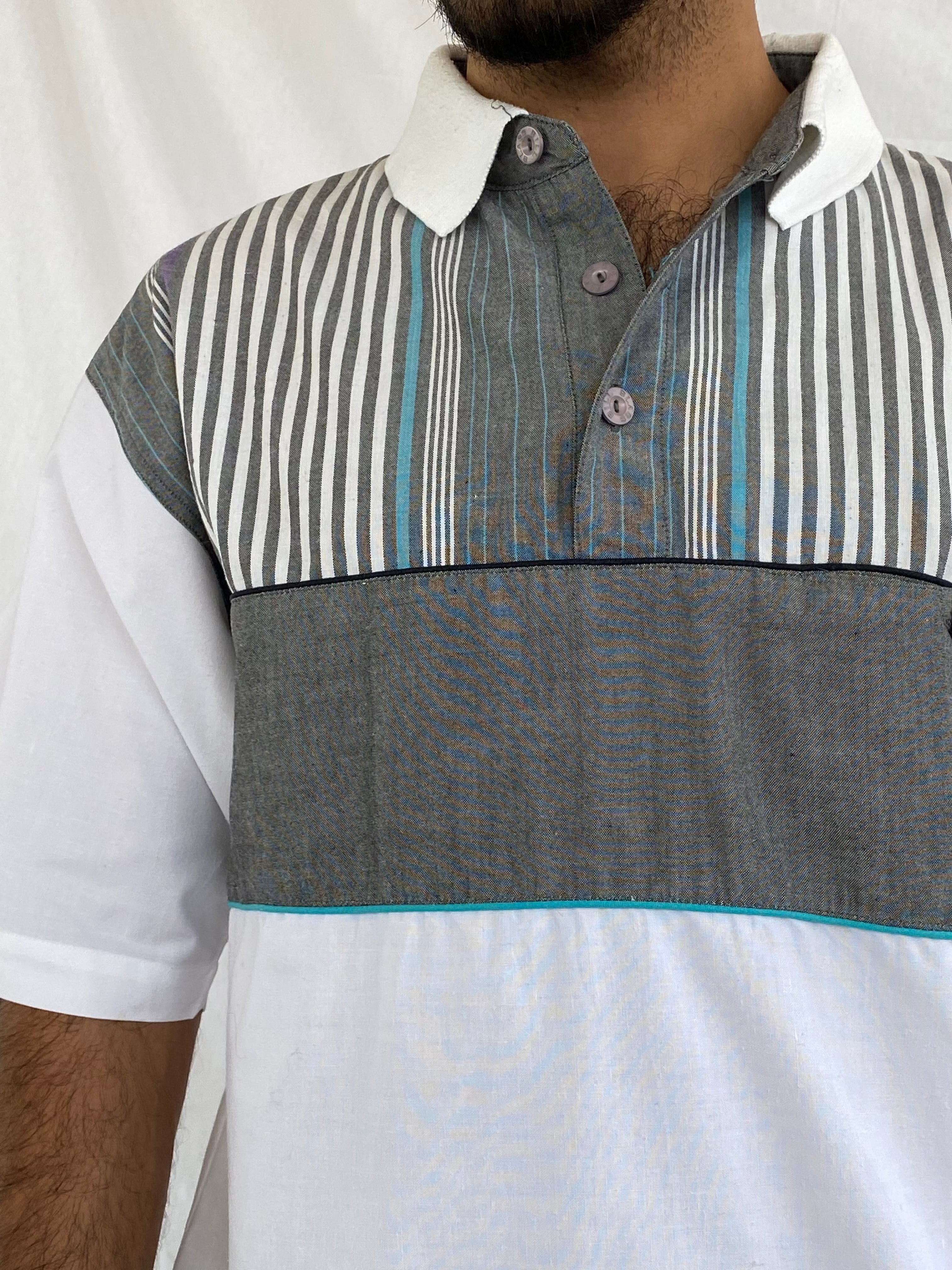 Vintage Bill Blass Menswear Top - Balagan Vintage Half Sleeve Top formal, golf top, half sleeve shirt, men, men top, streetwear, top, vintage