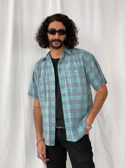 Vintage Next Original Printed Shirt - Balagan Vintage Half Sleeve Shirt 90s, half sleeve shirt, men, printed shirt