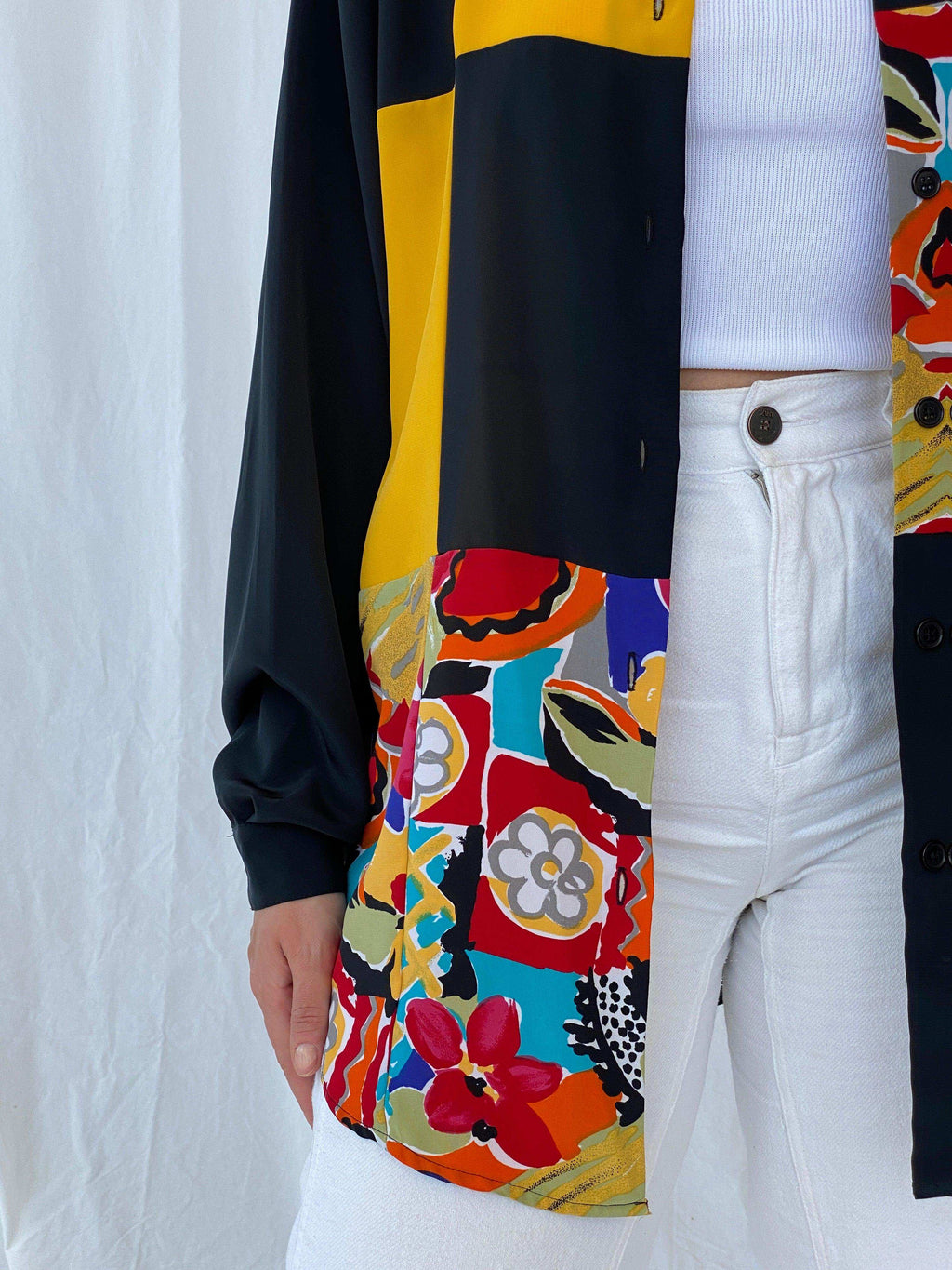 Vintage New Fast Printed Shirt - Balagan Vintage Full sleeve Shirt 90s, Batoul, full sleeve shirt, printed shirt