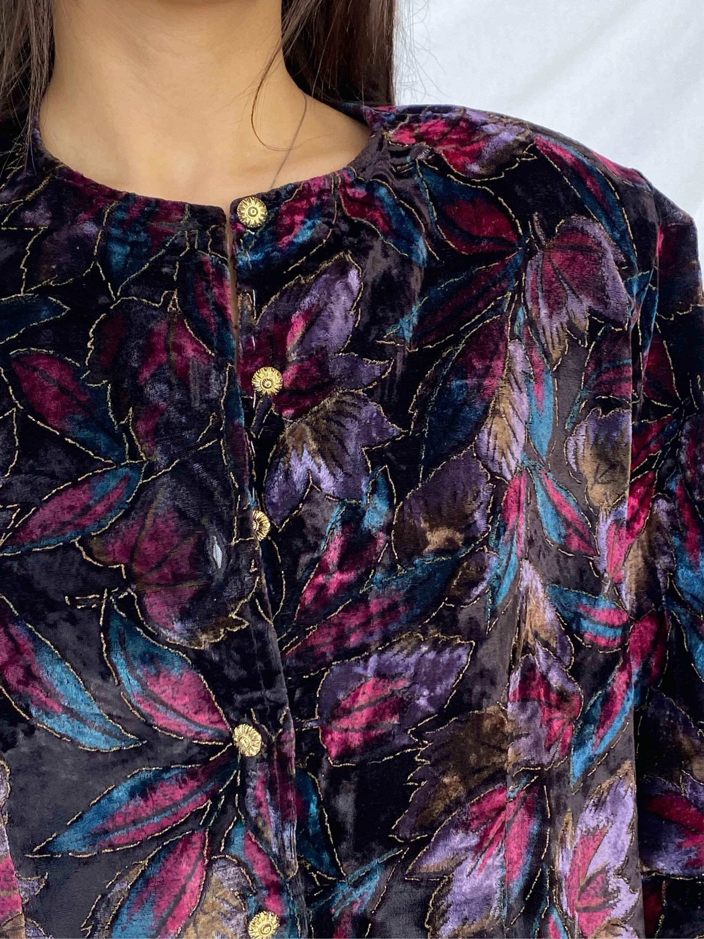 Vintage Velvet Shirt - Balagan Vintage Velvet Shirt 80s, 90s, outerwear, velvet, vintage