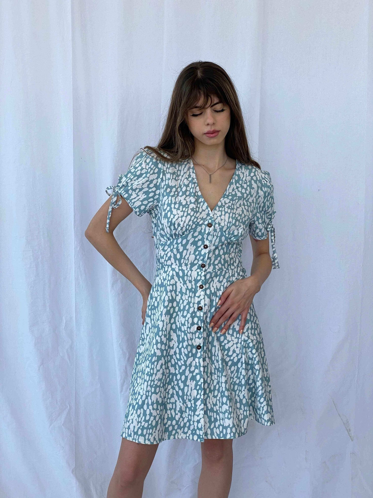 Vintage Midi Button Up Dress - Balagan Vintage Mini Dress 90s, dress, Mira