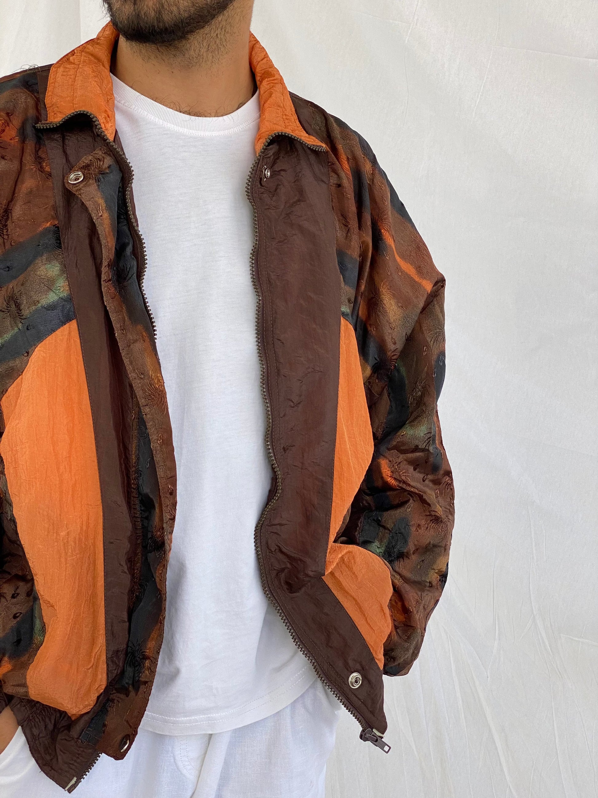 Vintage Nouveau Monde Windbreaker Jacket - Balagan Vintage 