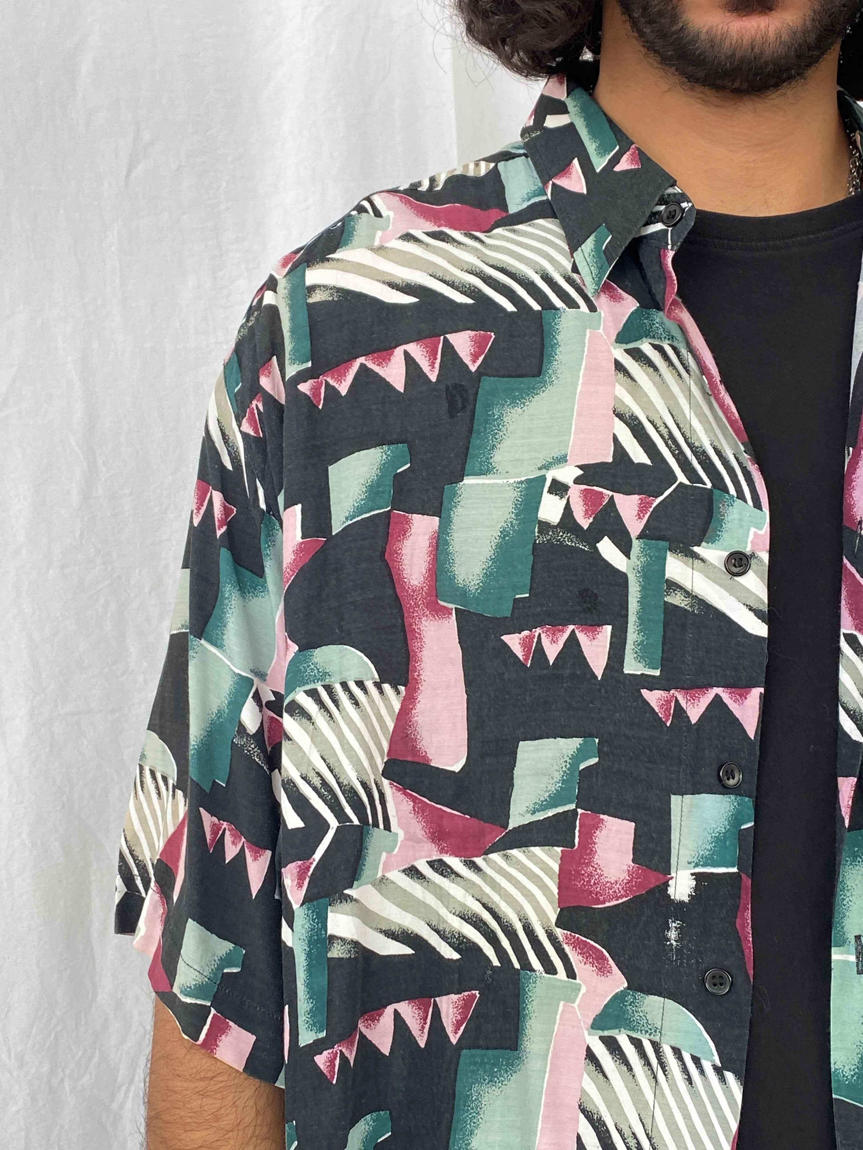 Vintage COLORE ITALIA Shirt - Balagan Vintage Half Sleeve Shirt 90s, half sleeve shirt, men