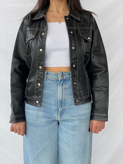 Vintage GPL Leather Jacket - Balagan Vintage Leather Jacket 90s, genuine leather, genuine leather jacket, leather, leather jacket, outerwear