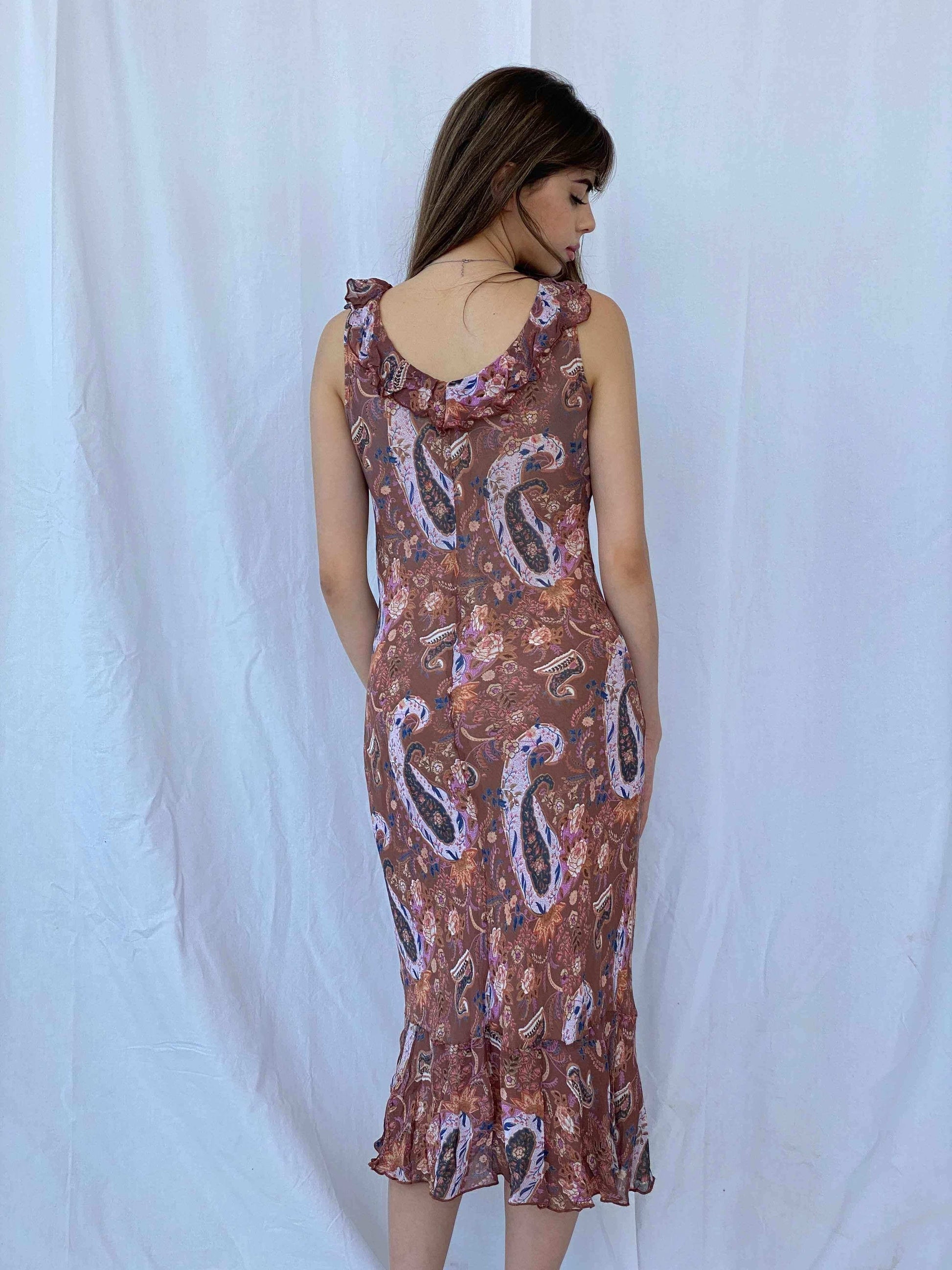 Vintage 2,4 KARAT Midi Dress - Balagan Vintage Midi Dress 00s dress, 90s dress, floral dress, midi dress, Mira