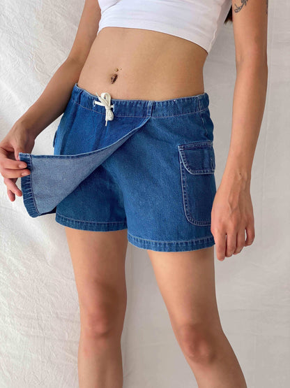 Y2K Andrew‘s Blues Shorts - Balagan Vintage Shorts 00s, 90s, Mira