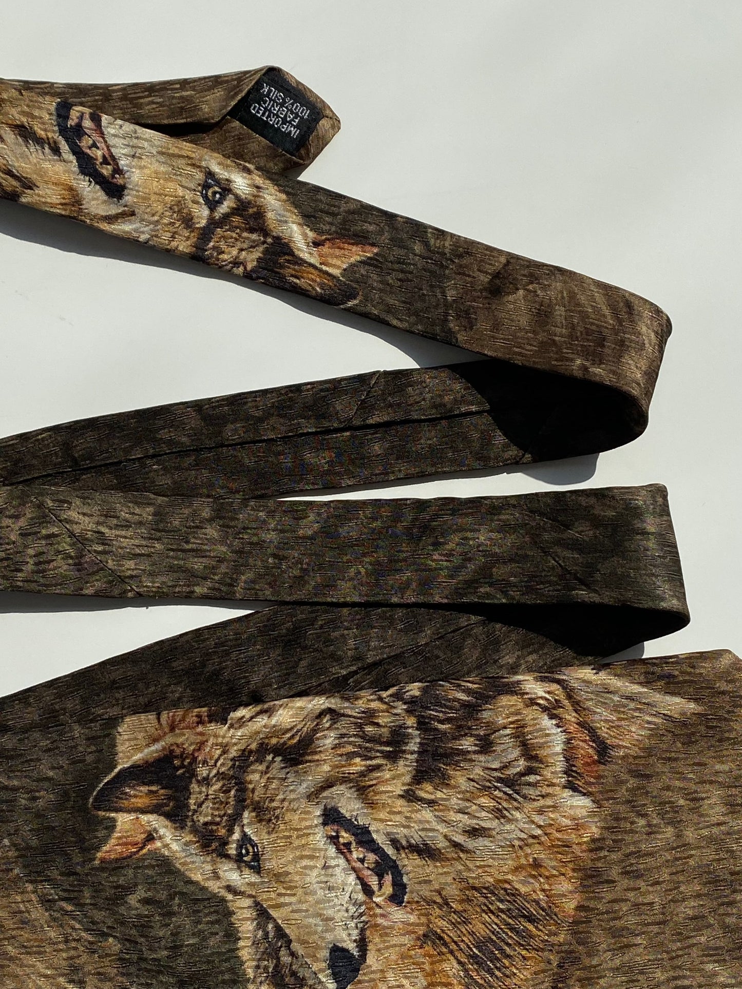 Vintage Endangered Species Tie - Balagan Vintage Ties 00s, 80s, 90s, men, tie, ties, vintage, vintage prints, vintage ties, Y2K