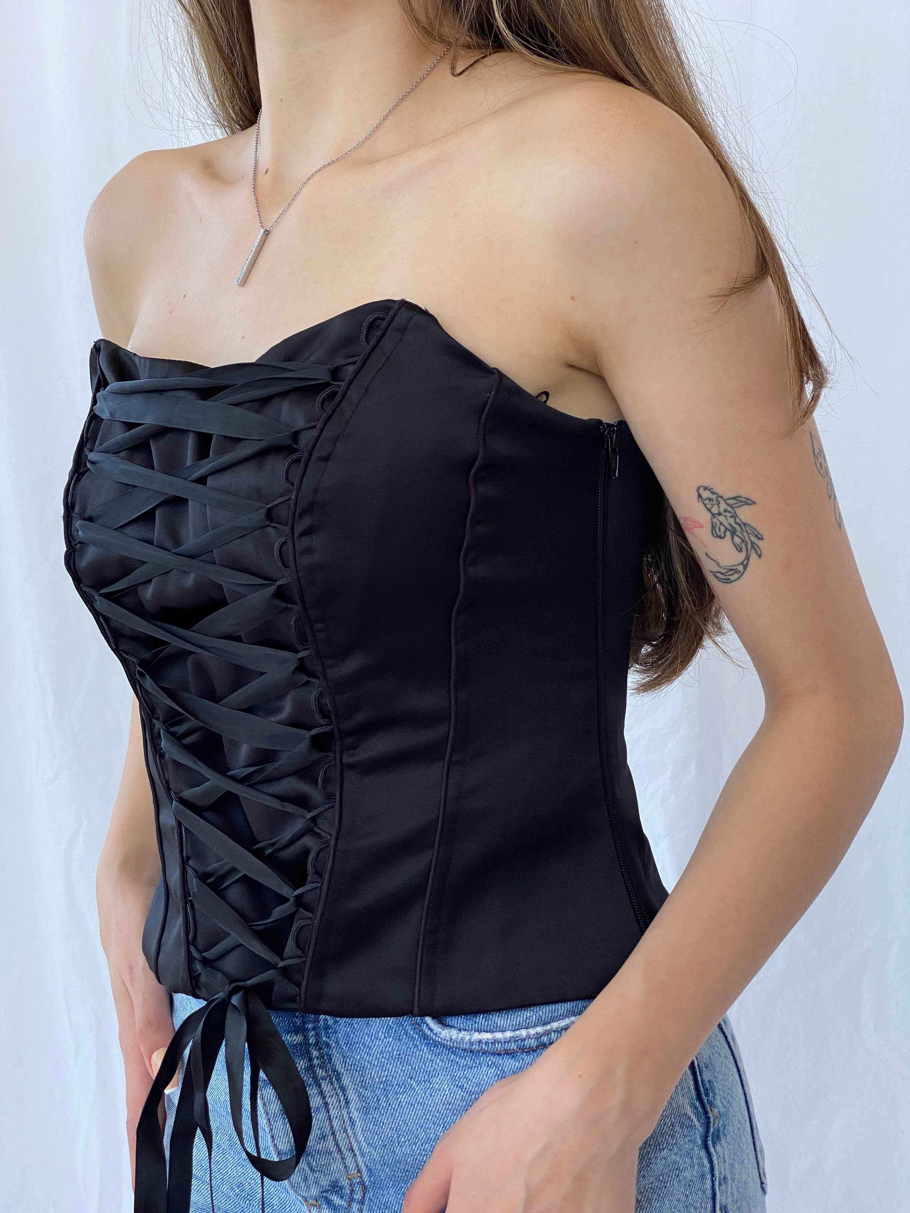 Vintage Y2K Your 6th Sense Boned Corset - Balagan Vintage Corset 00s, 90s, corset, Mira