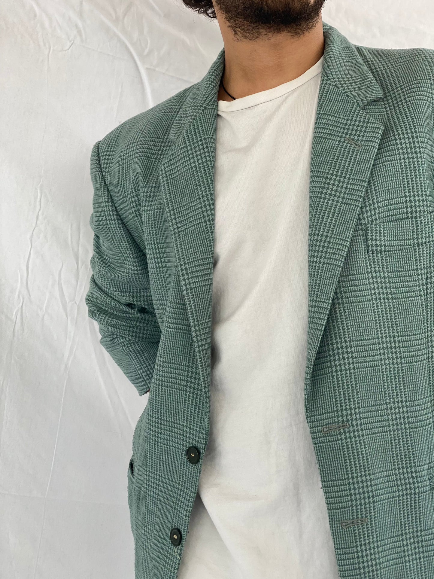 Vintage AQUARIUM Tweed Blazer - Balagan Vintage Blazer blazer, full sleeve blazer, men blazer, tweed blazer