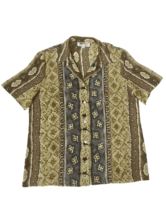 Vintage Mirumer Fashion Printed Shirt - Balagan Vintage Half Sleeve Shirt printed shirt, Rahmeh