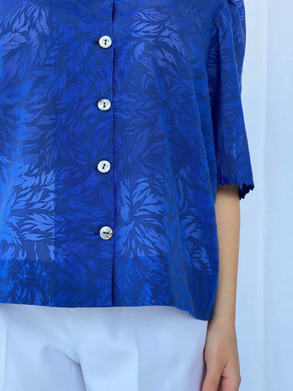 Vintage Sheer Shirt - Balagan Vintage Sheer Shirt 90s,half sleeve shirt,sheer shirt