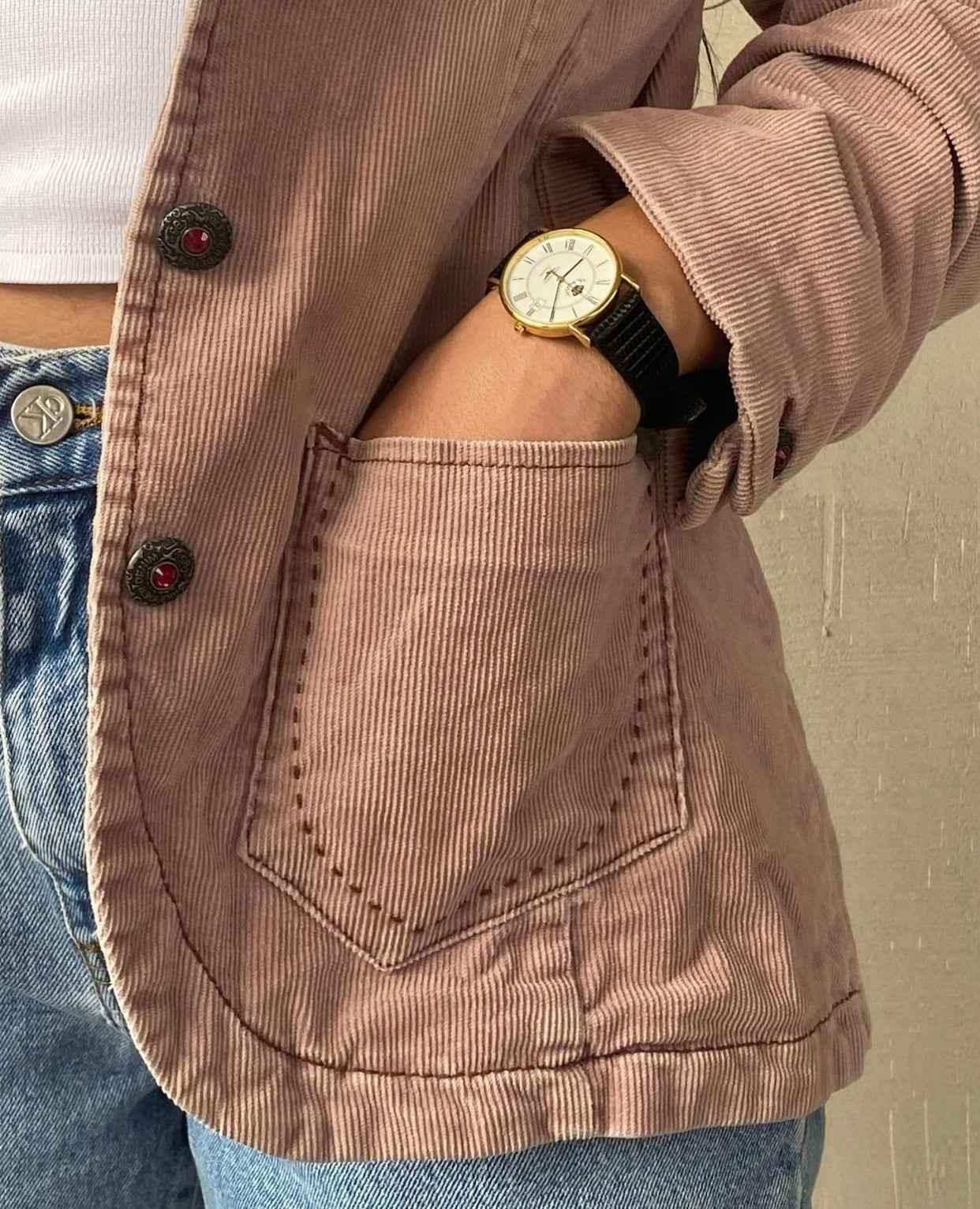 Vintage Y2K Tommy Hilfiger Denim Corduroy Blazer - Balagan Vintage Blazer 00s, blazer, corduroy blazer, denim, Tommy hilfiger, vintage, winter, women, Y2K