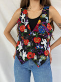 Basic Editions Halloween Vest - Balagan Vintage Vest 00s, 90s, outerwear, print, prints, streetwear, vest, vintage, women