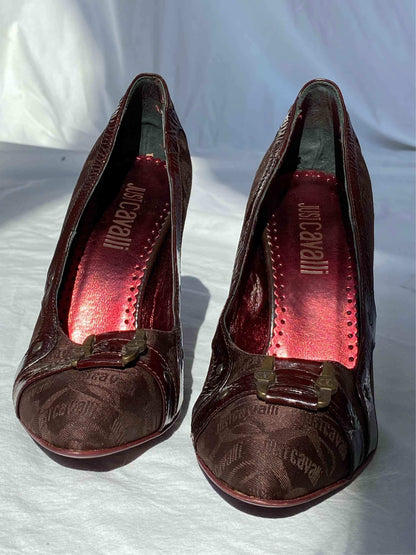 Vintage Just Cavalli Monogram Pumps - Balagan Vintage Heels heels, just cavalli, roberto cavalli