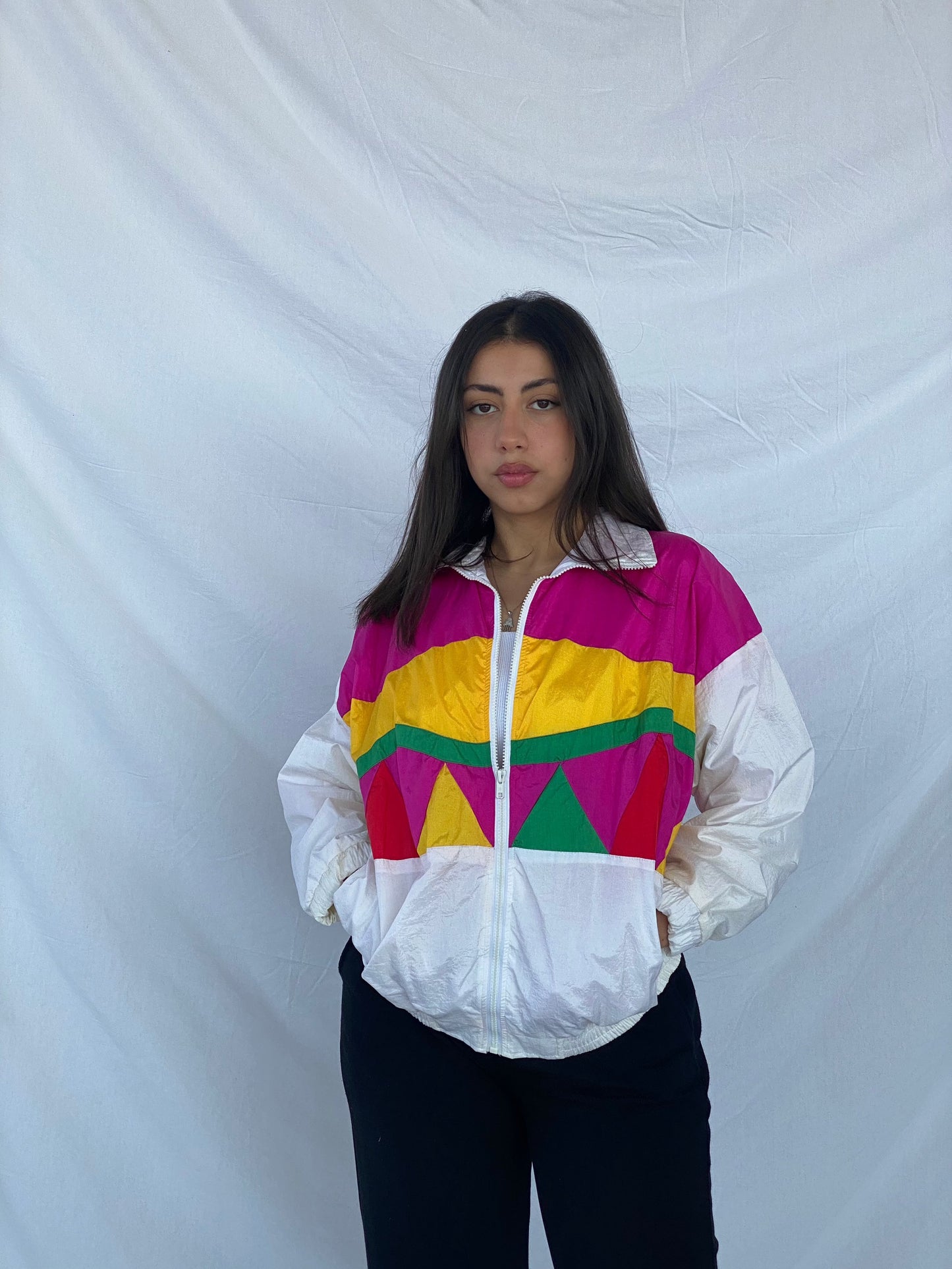 Vintage U.C.T.F. Windbreaker Jacket - Balagan Vintage Windbreaker Jacket 90s, jacket, nylon, outerwear, vintage, windbreaker, windbreaker jacket