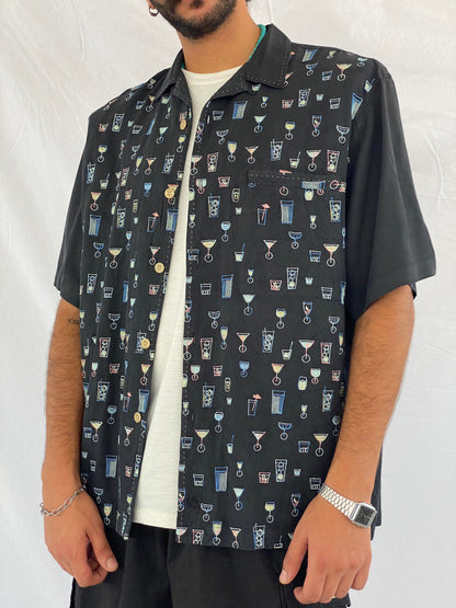 Vintage Nat Nast Luxury Originals Silk Shirt - Balagan Vintage Half Sleeve Shirt 00s, 90s, print, retro, shirt, shirts, streetwear, summer, techno, techno wear, unisex, unisex shirts, vintage, vintage prints