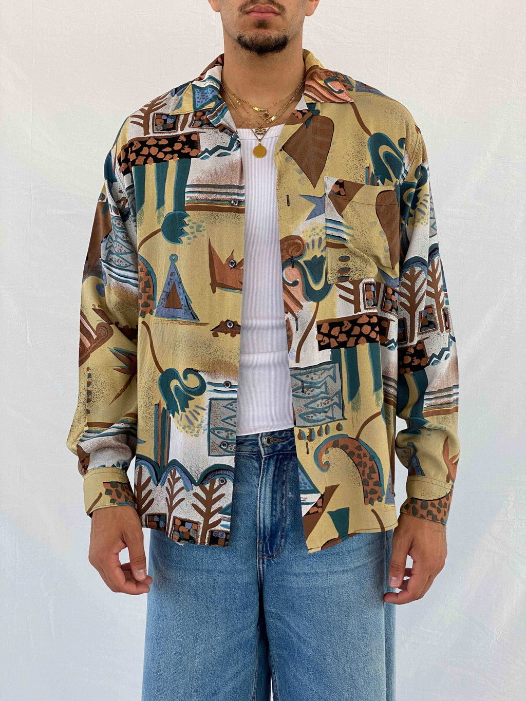 Vintage Angelo Litrico Shirt - Balagan Vintage Full Sleeve Shirt 00s, 90s, Abdullah, full sleeve shirt, men, NEW IN